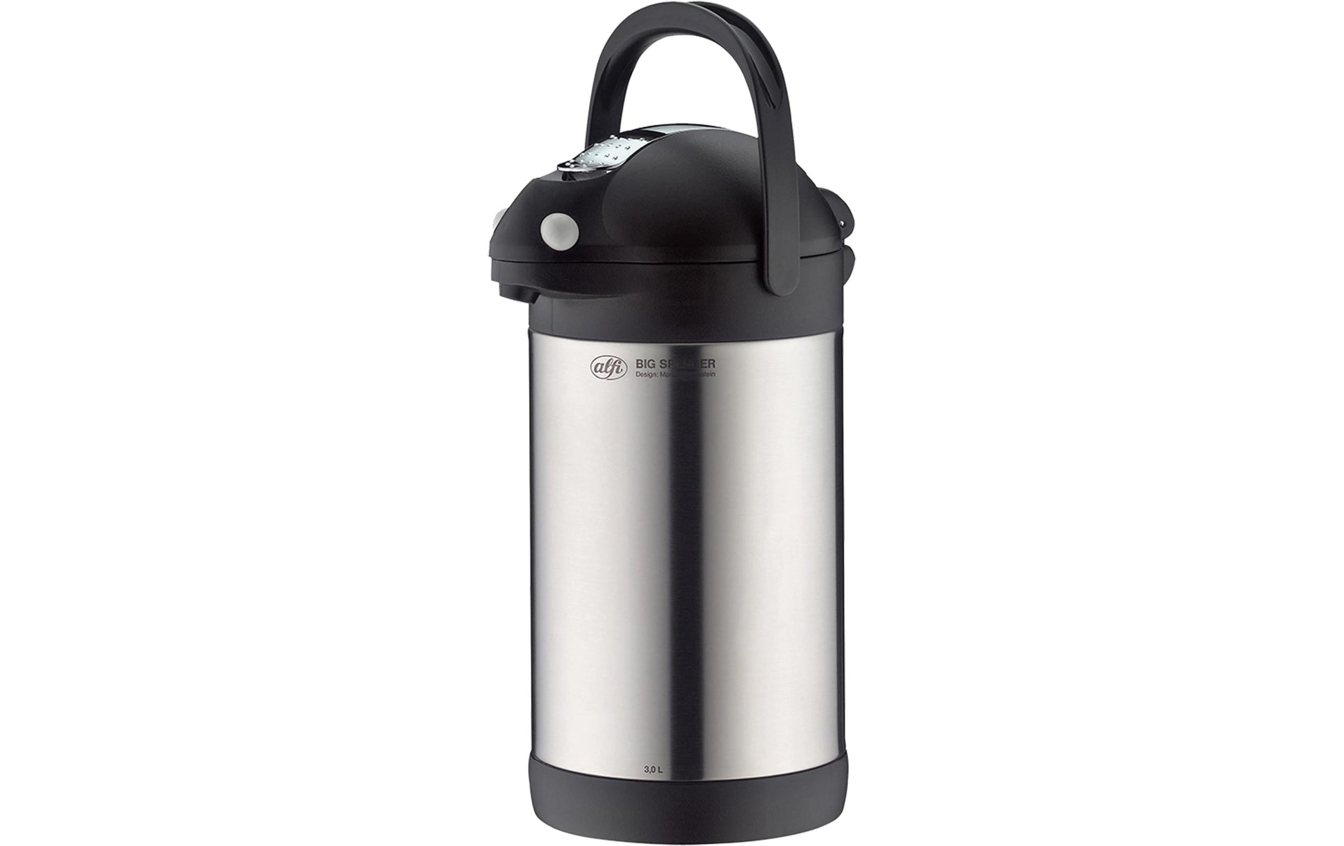 Alfi Thermoskanne Big Spender – 3 l, Edelstahl, Silber, mit Deckel, vakuumisoliert, BPA-frei