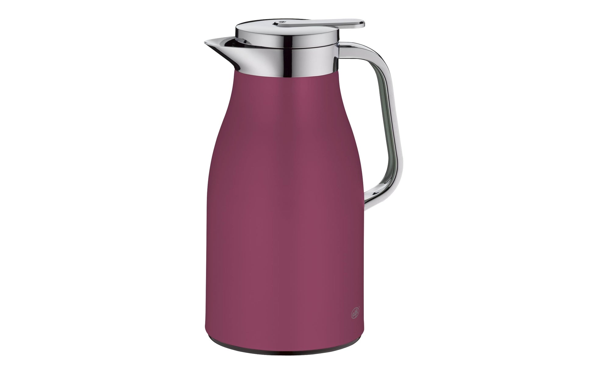 Alfi Thermoskanne Skyline – 1 l, Edelstahl, Rosa, mit Deckel, vakuum-isoliert, 12 h Warmhaltezeit