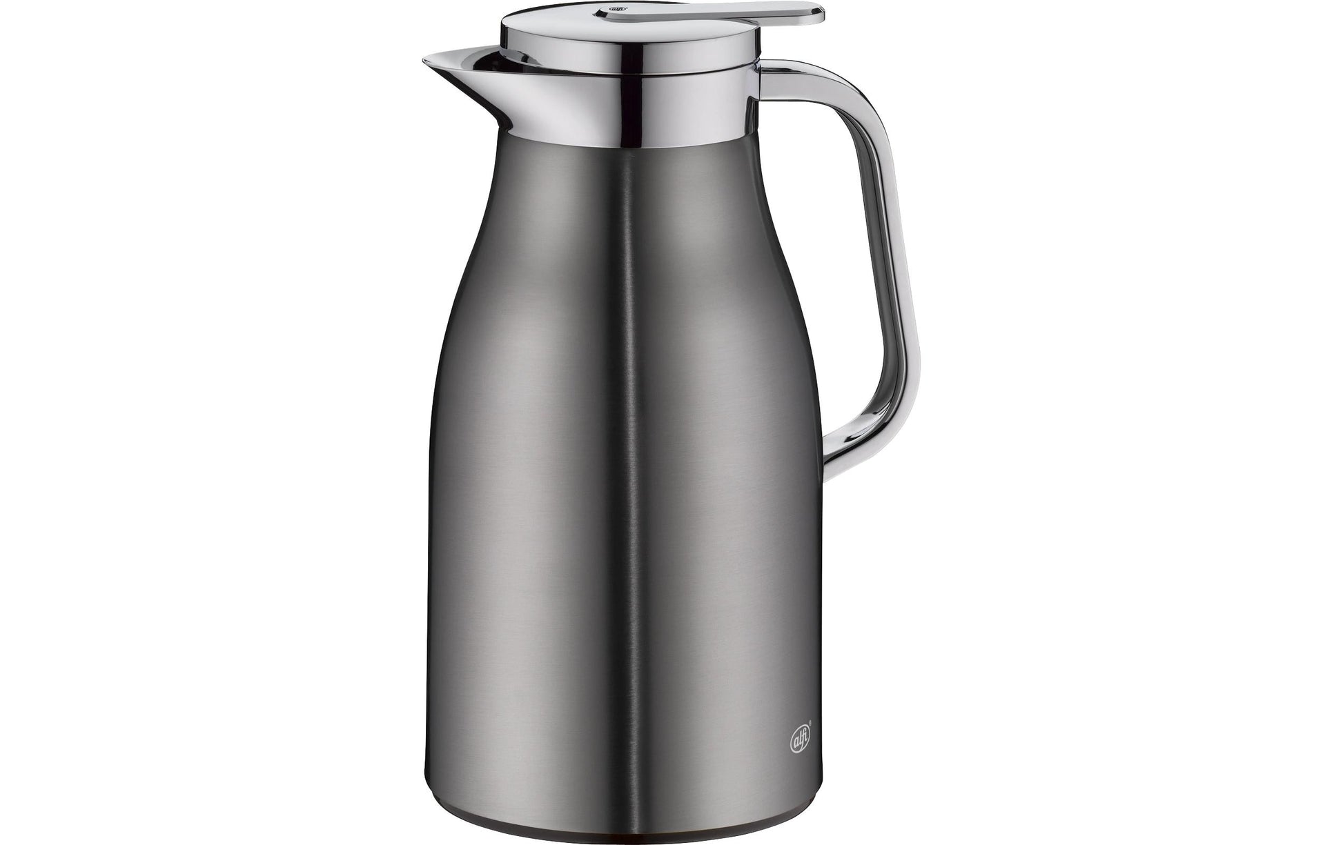 Alfi Thermoskanne Skyline – 1 l, H 21,5 cm, Edelstahl, Grau, mit Deckel, vakuum-isoliert