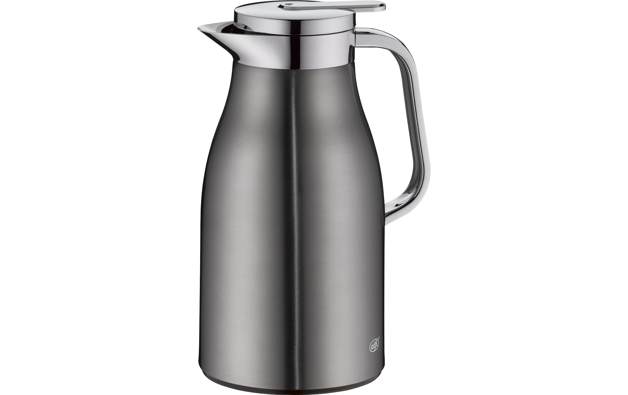 Alfi Thermoskanne Skyline – 1 l, H 21,5 cm, Edelstahl, Grau, mit Deckel, vakuum-isoliert