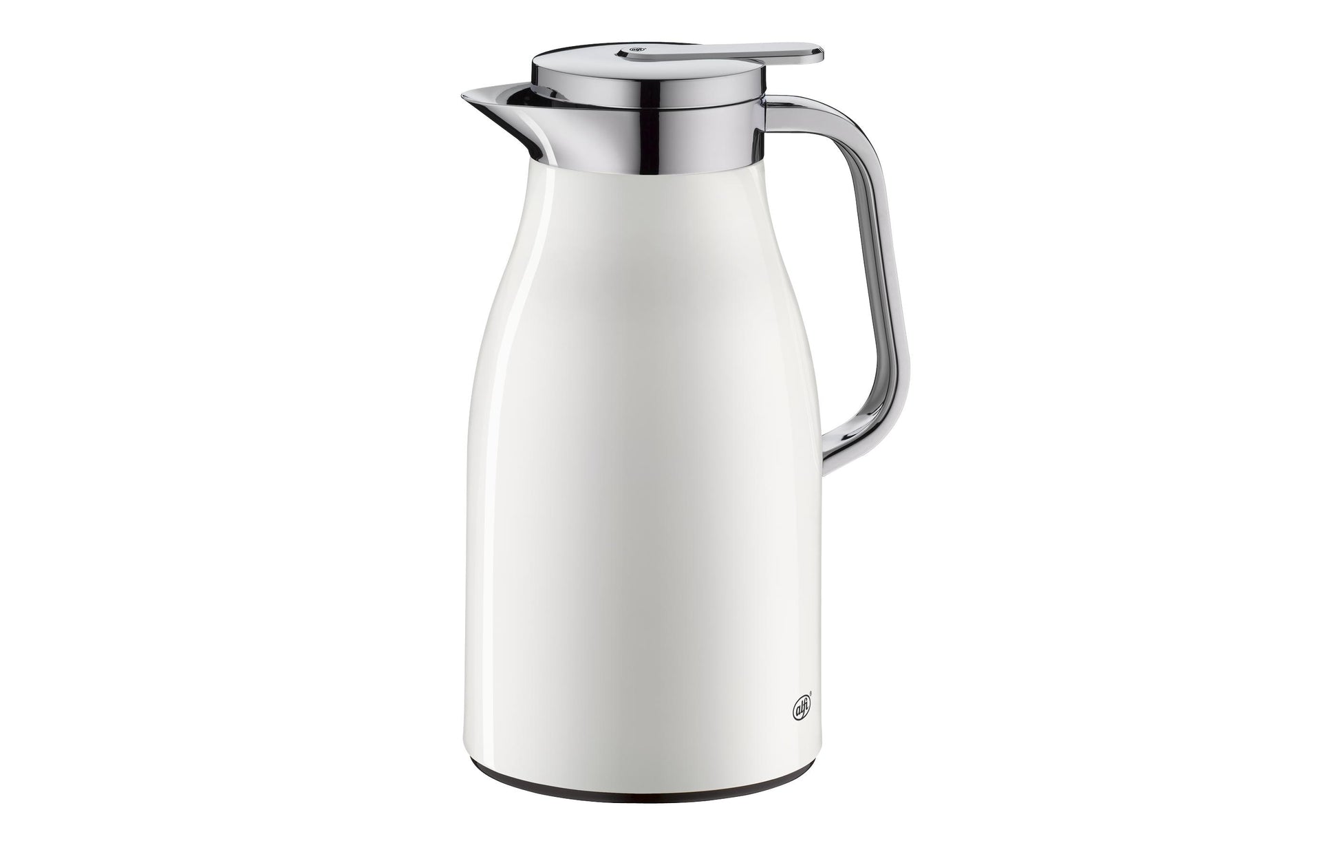 Alfi Thermoskanne Skyline – 1,0 l, H 21,5 cm, Edelstahl, Weiss Matt, vakuumisoliert