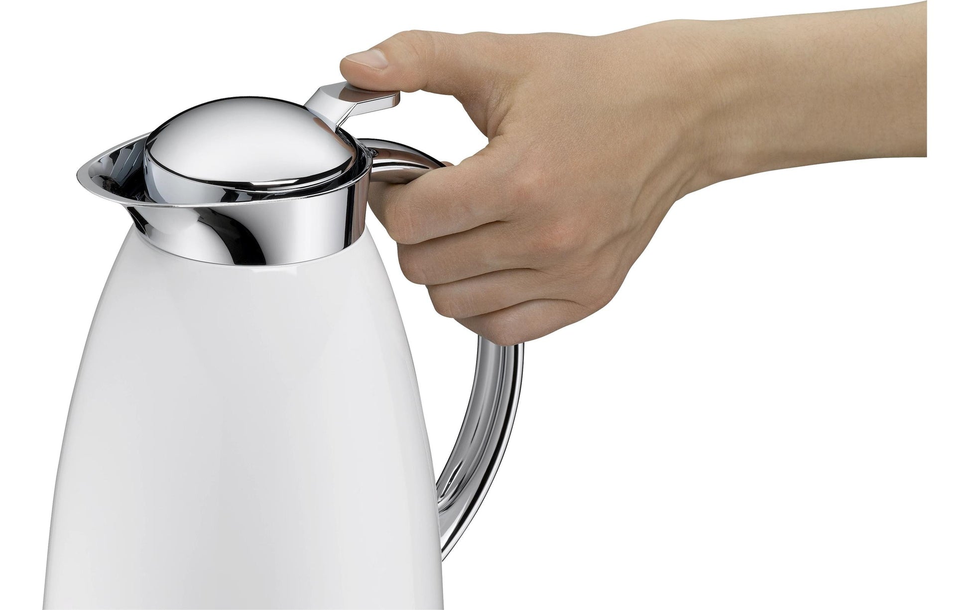 Alfi Thermoskanne Gusto – 1 l, Edelstahl/ABS, Weiss