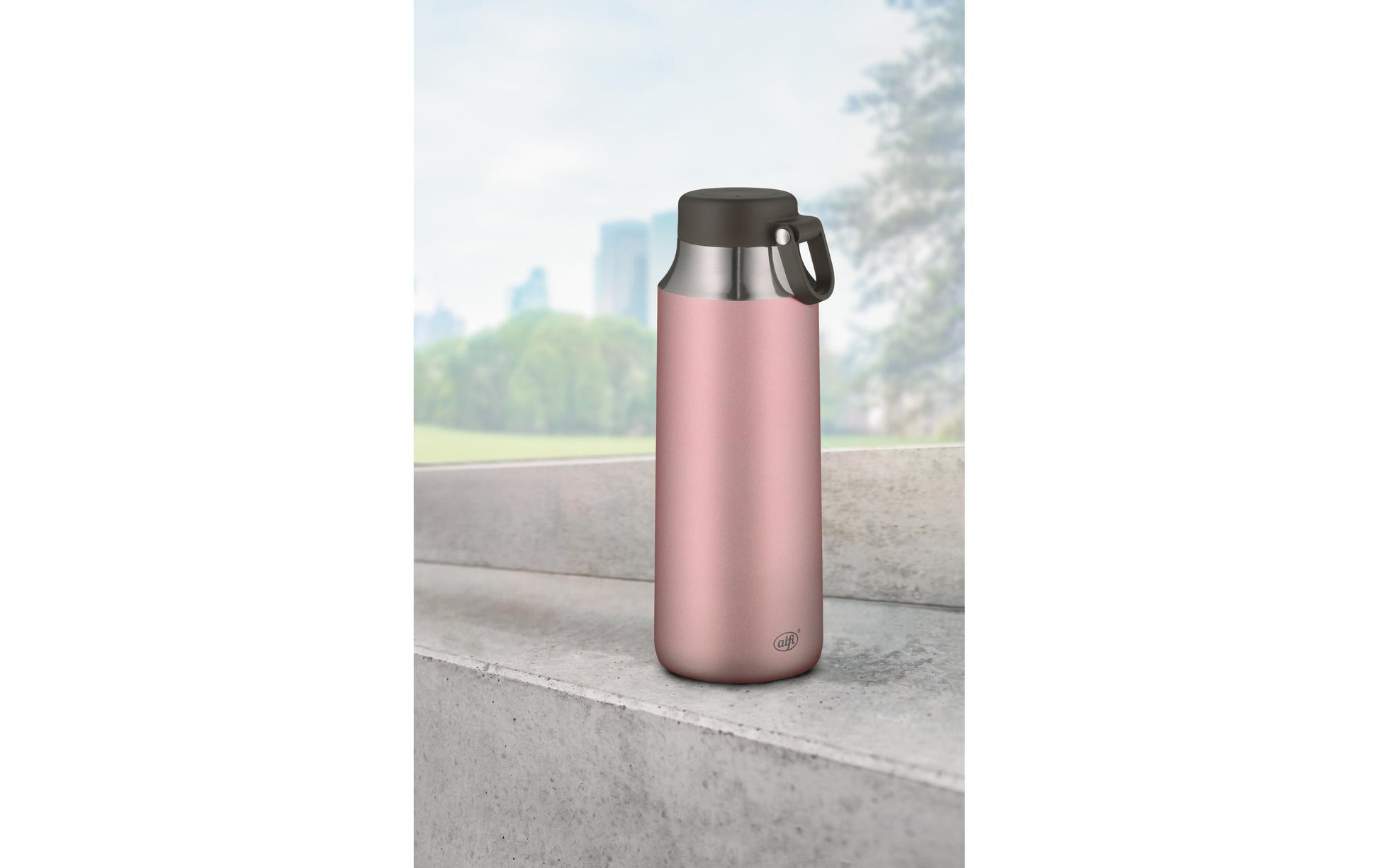 Alfi Tea Isolierflasche 900 ml – doppelwandig, Edelstahl, Rosa