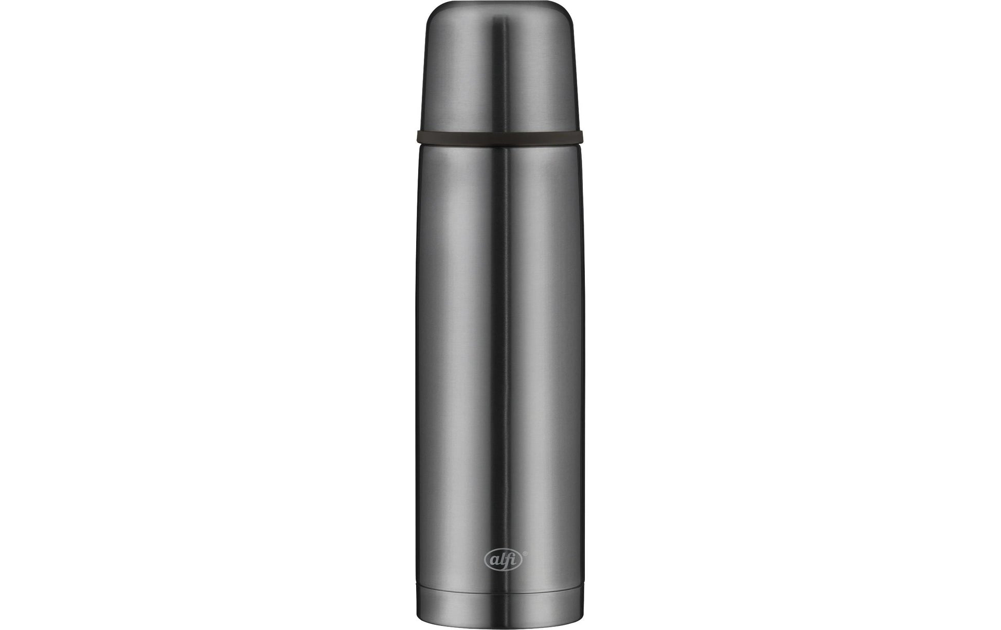 Alfi Isolierflasche 750 ml – doppelwandig, Edelstahl, Dunkelgrau