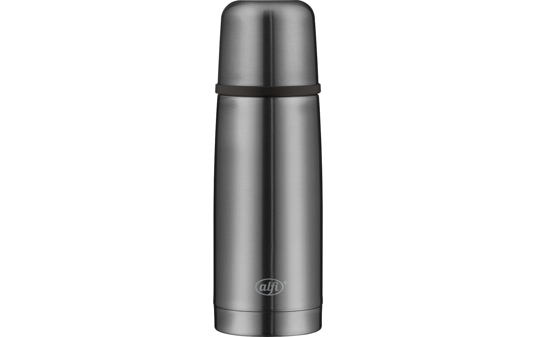 Alfi Isolierflasche 350 ml – doppelwandig, Edelstahl, Dunkelgrau