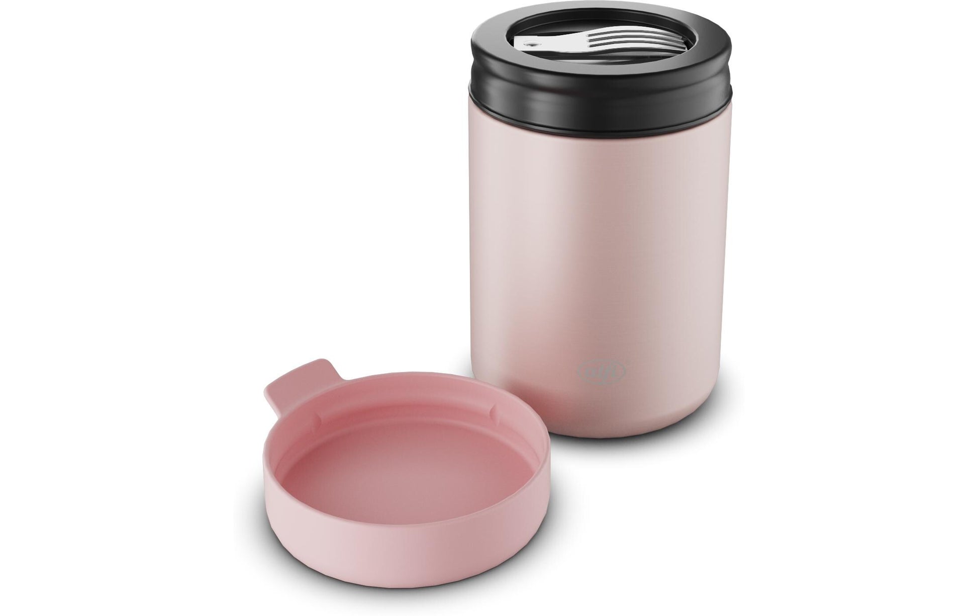 Alfi Thermo-Foodbehälter – 350 ml, 8,8 × 8,8 × 13,3 cm, Edelstahl, mit Schwenkverschluss, auslaufsicher