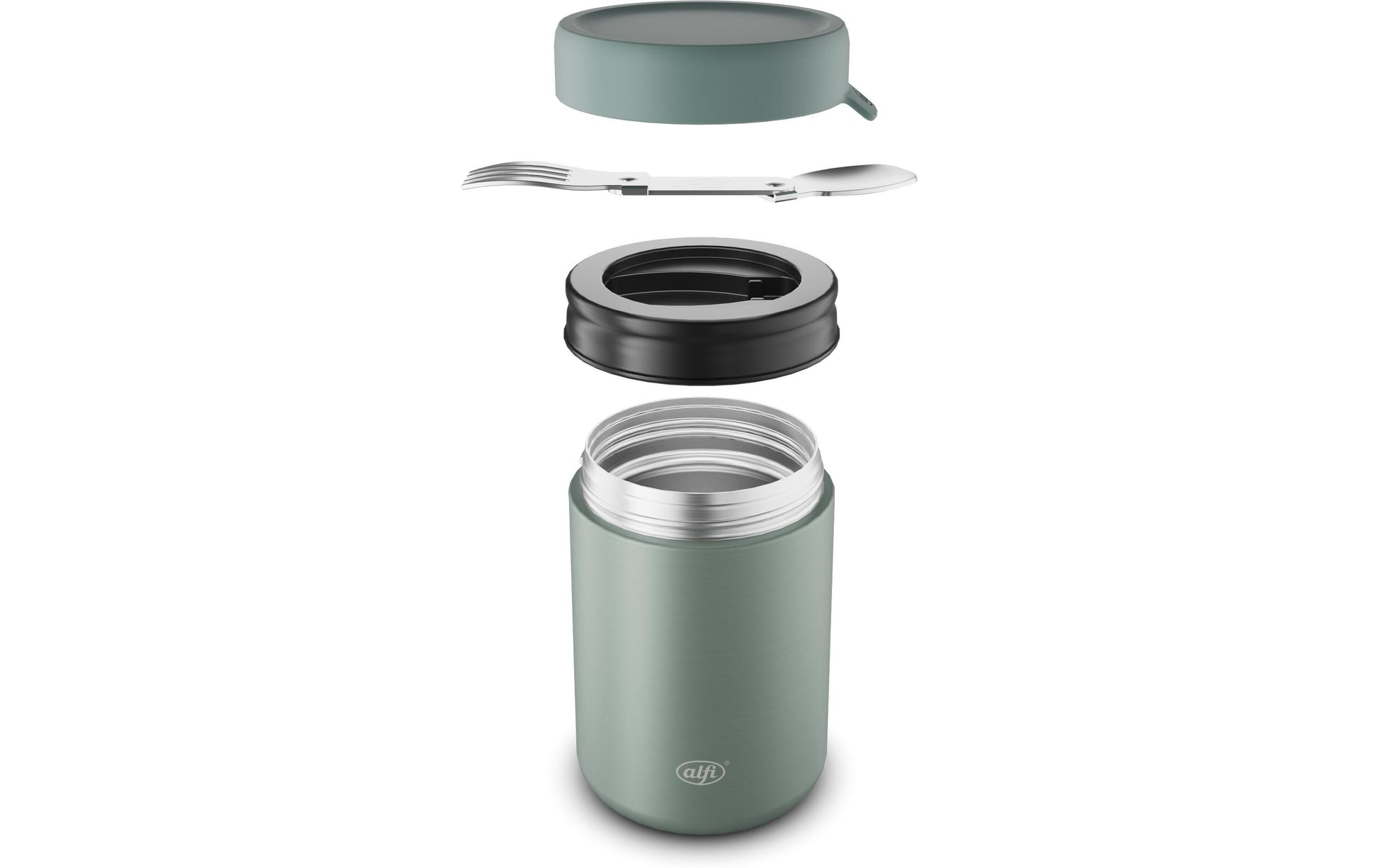 Alfi Thermobox – isoliert, luftdicht, leckdicht, bis 5 h – 0,35 l – hellgrün – Edelstahl – 1 Stk.