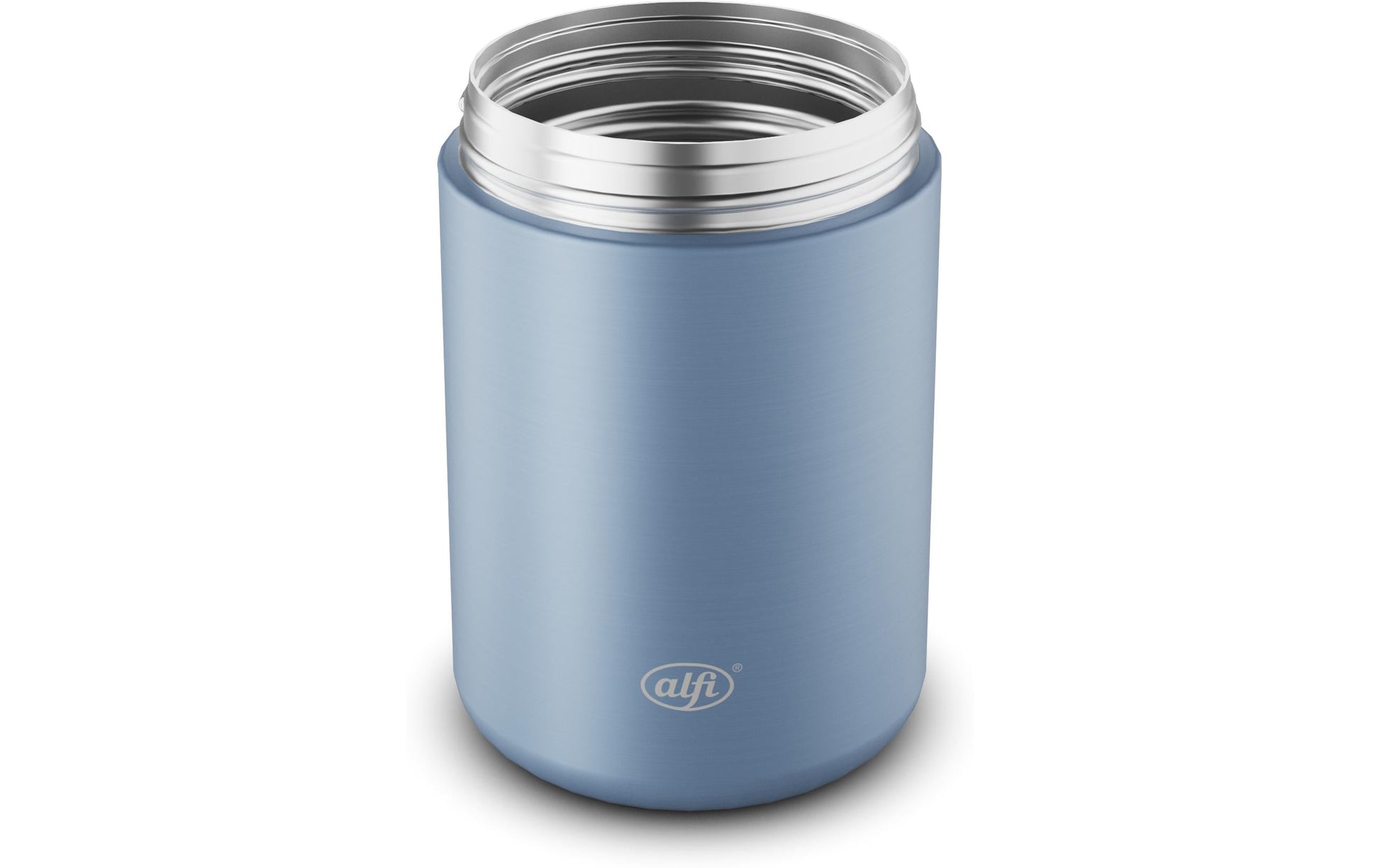 Alfi Thermobox – 350 ml, 8,8 × 8,8 × 13,3 cm, Edelstahl, Hellblau, mit Schwenkverschluss