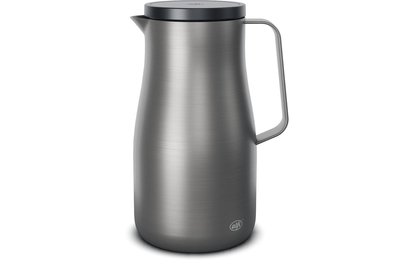 Alfi Thermoskanne Studio – 1 l, Edelstahl, Dunkelgrau, H 22,3 cm