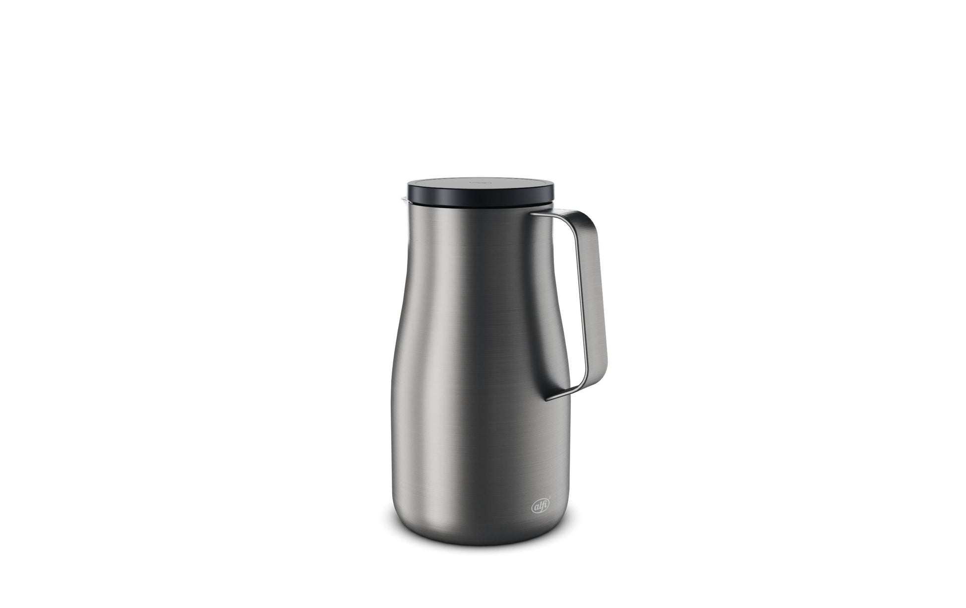 Alfi Thermoskanne Studio – 1 l, Edelstahl, Dunkelgrau, H 22,3 cm