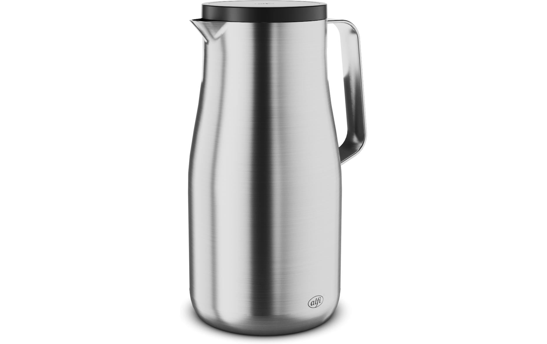 Alfi Thermoskanne Studio – 1,5 l, Edelstahl, Silber, mit Deckel, auslaufsicher
