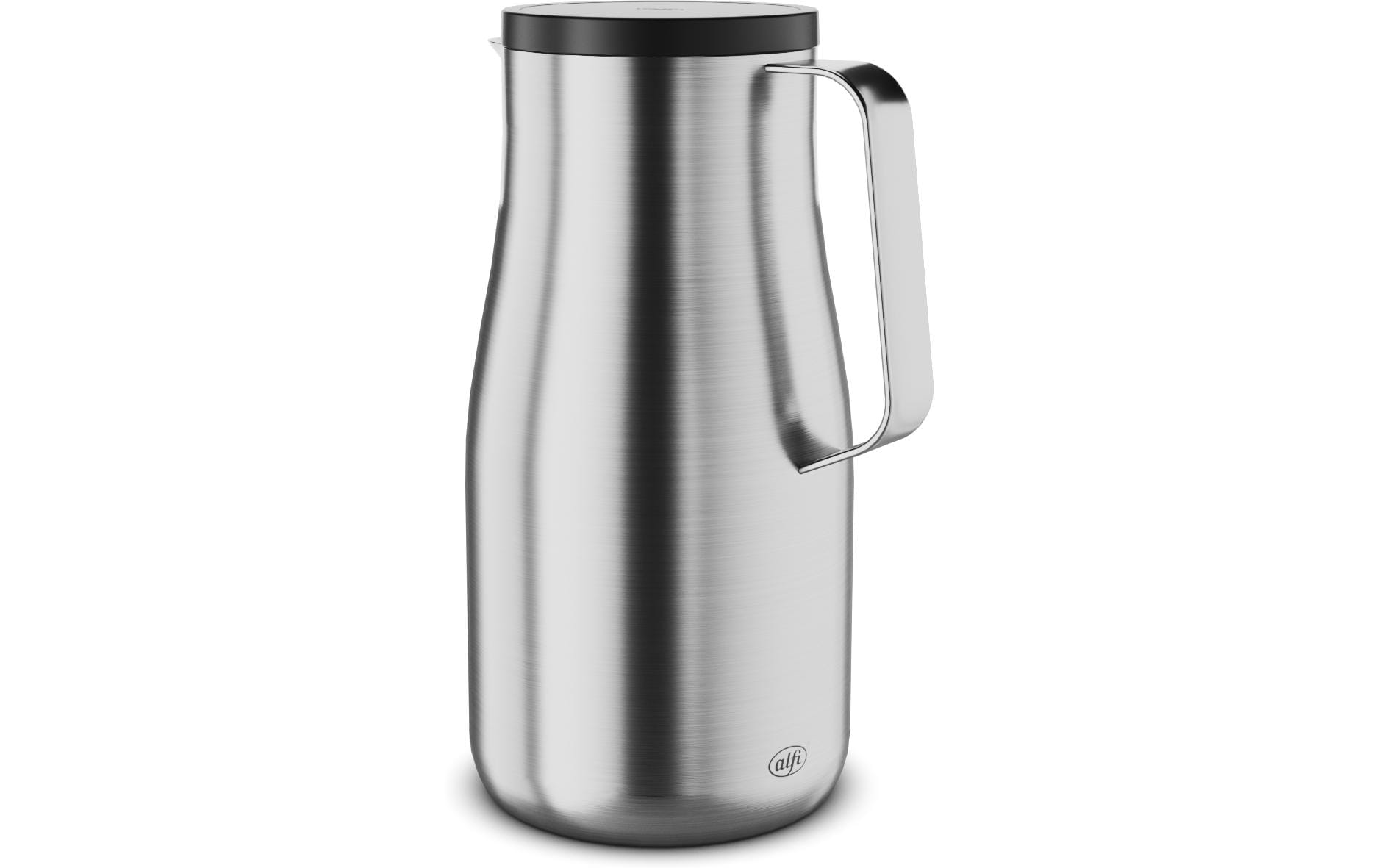 Alfi Thermoskanne Studio – 1,5 l, Edelstahl, Silber, mit Deckel, auslaufsicher