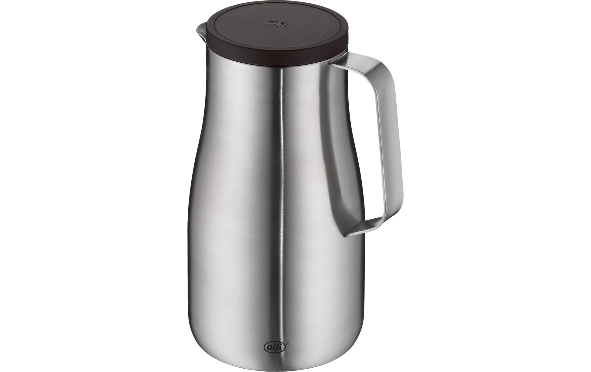 Alfi Thermoskanne Studio – 1 l, 14,9 × 12,0 × 22,3 cm, Edelstahl, Silber, mit Deckel, vakuum-isoliert