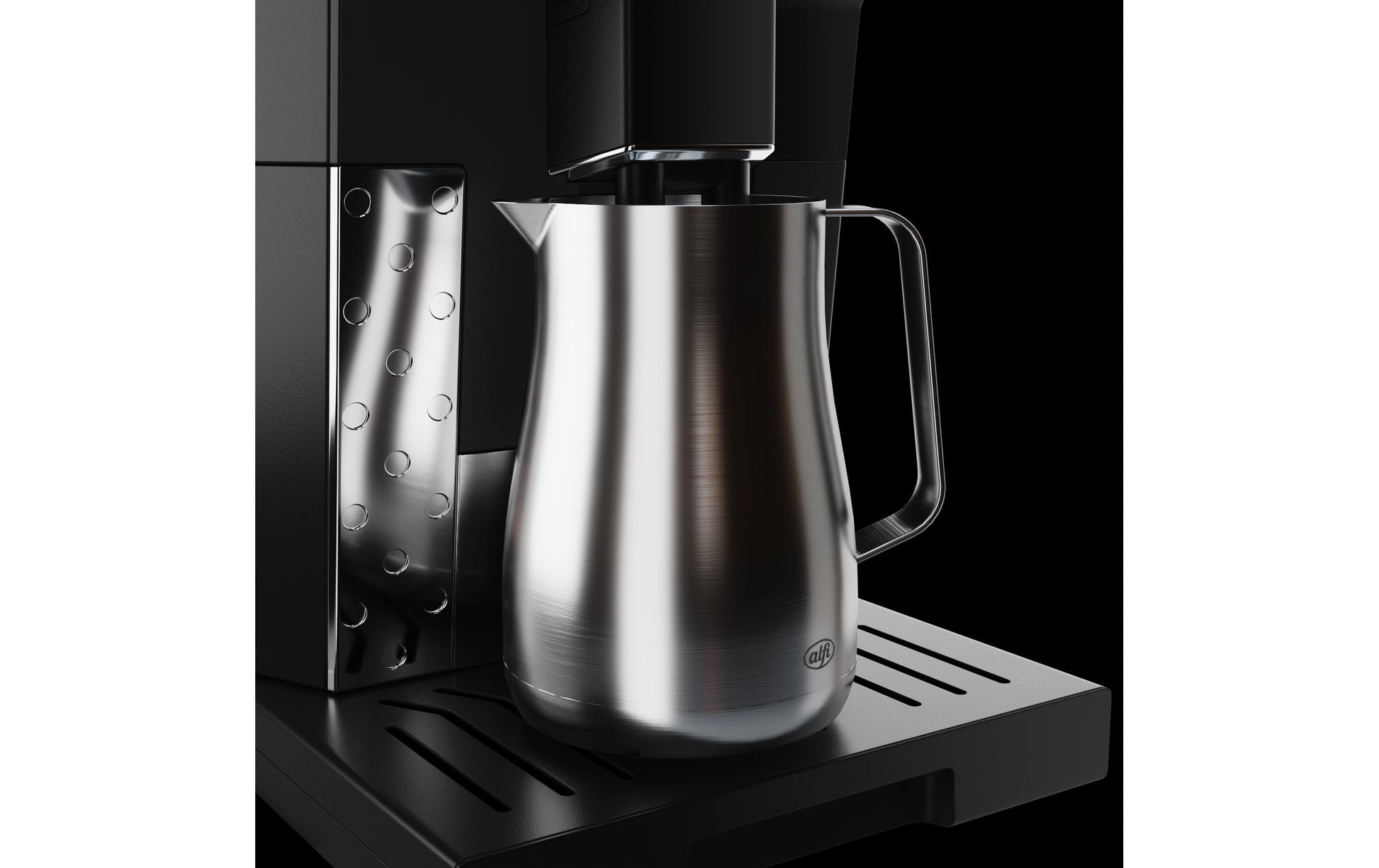 Alfi Thermoskanne Studio – 700 ml, 14,9 × 12,0 × 18,1 cm, Edelstahl, vakuumisoliert, auslaufsicher