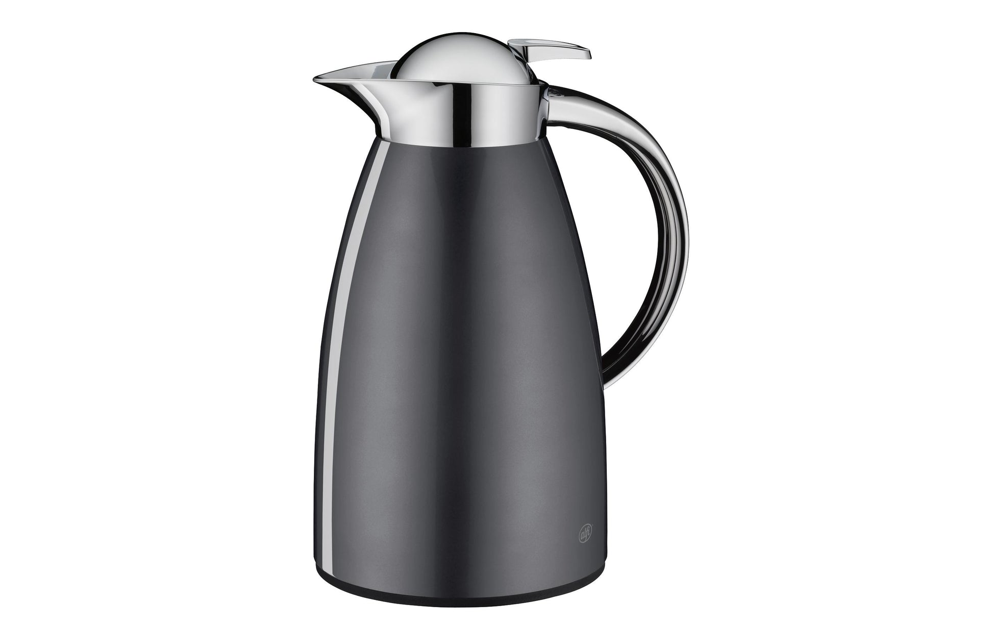 Alfi Thermoskanne Signo – 1 l, Ø 4,5 cm, H 26,5 cm, Edelstahl, Schiefer, mit Deckel, vakuumisoliert