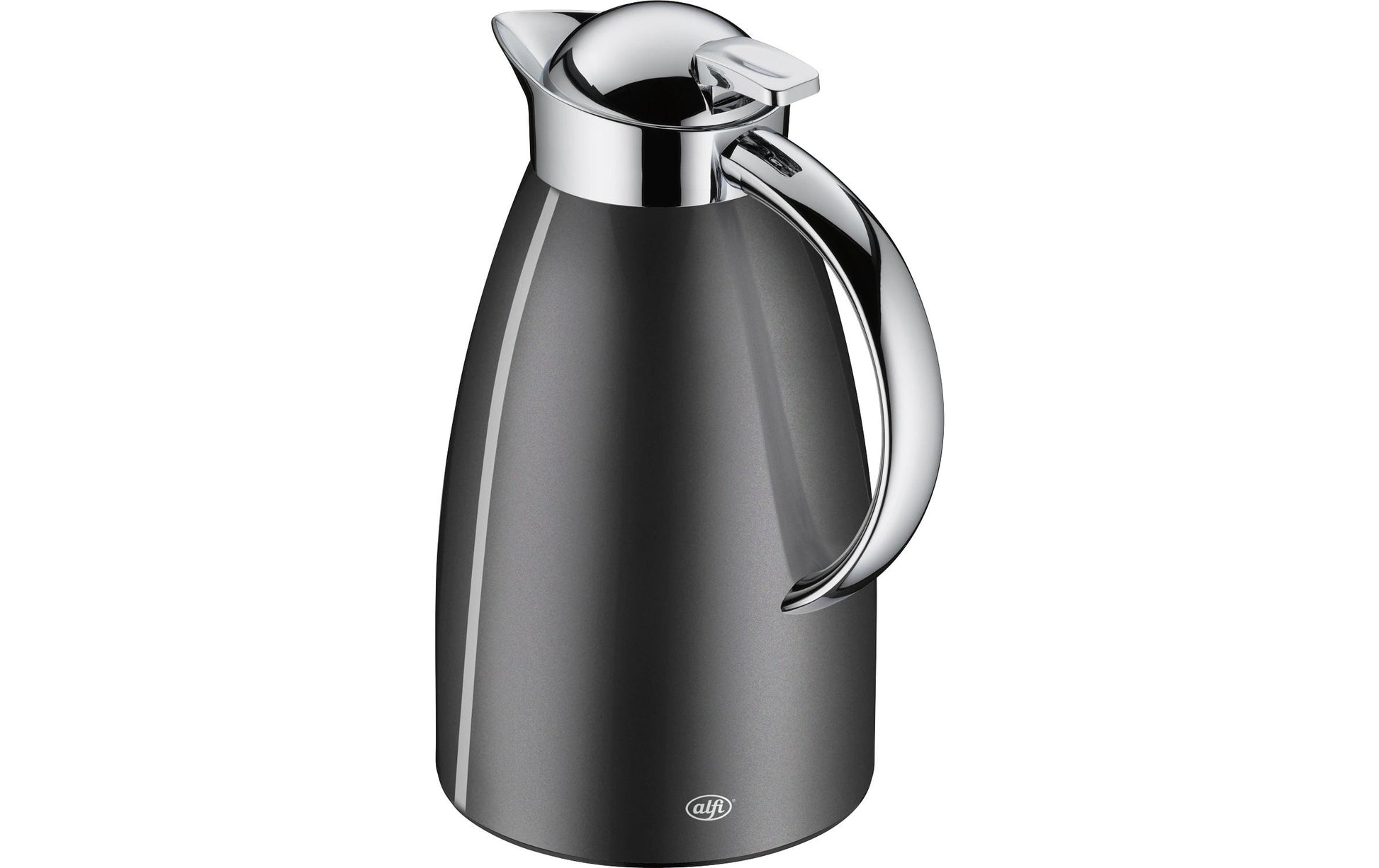 Alfi Thermoskanne Signo – 1 l, Ø 4,5 cm, H 26,5 cm, Edelstahl, Schiefer, mit Deckel, vakuumisoliert