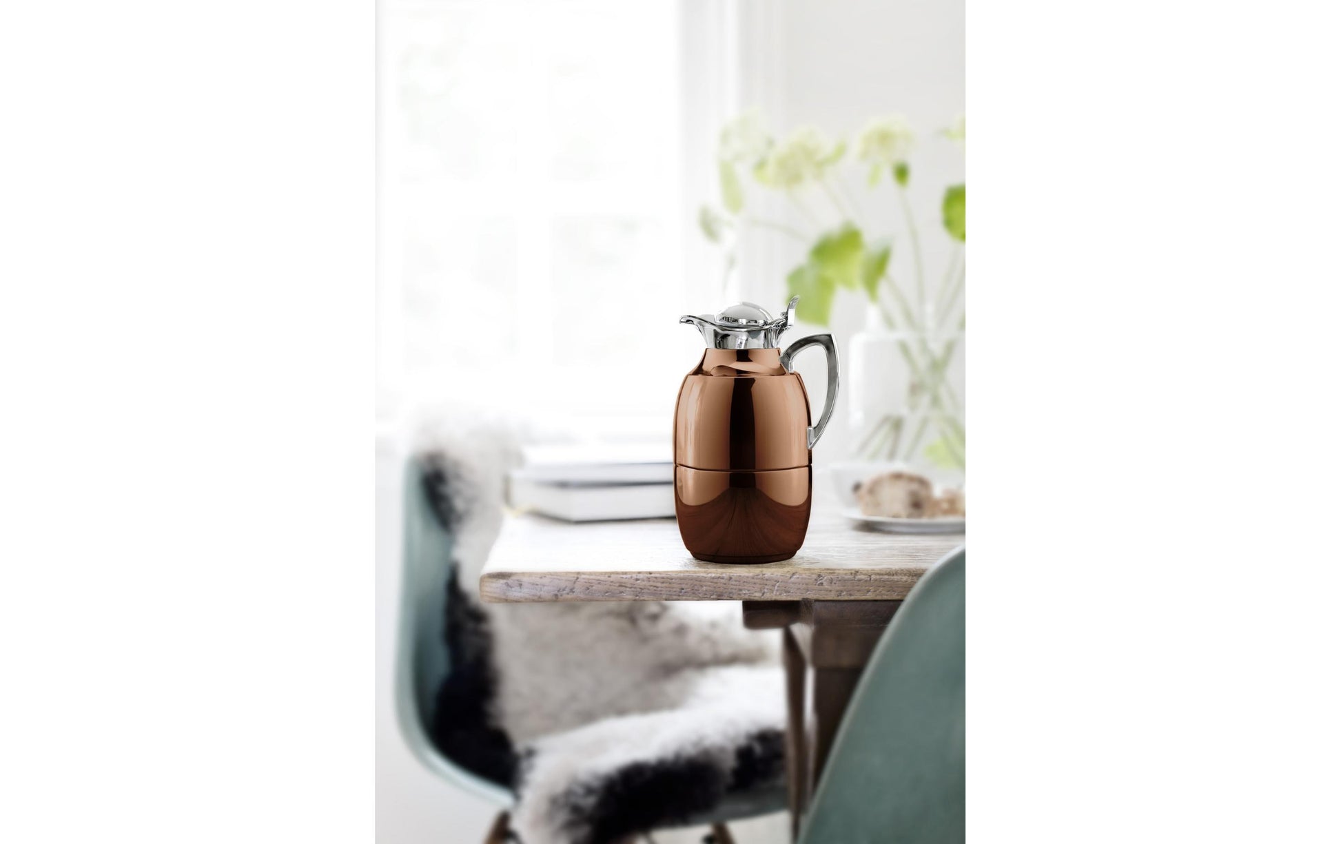 Alfi Thermoskanne – 1 l, H 25,0 cm, Edelstahl, Bronze, mit Deckel (ABS)