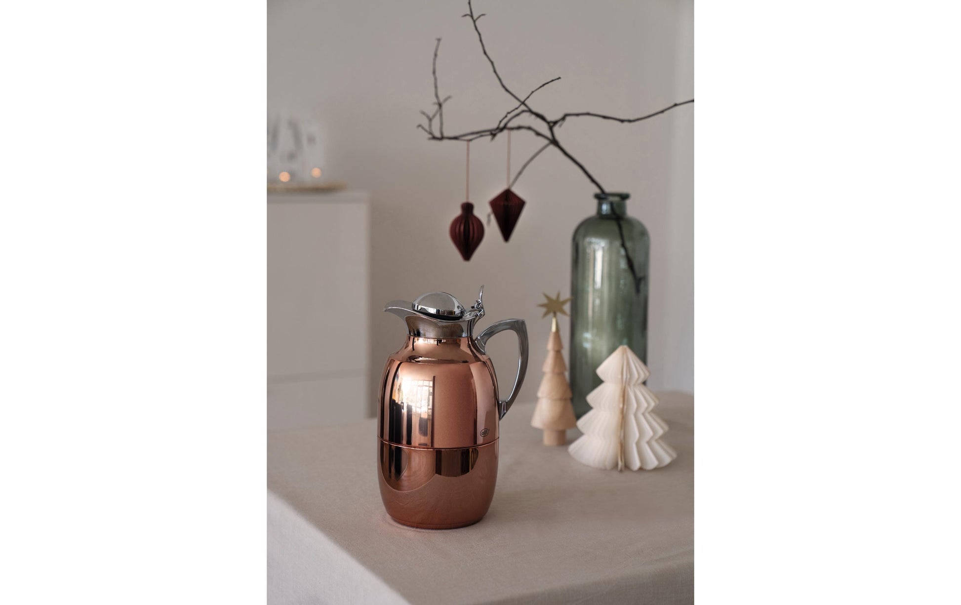 Alfi Thermoskanne – 1 l, H 25,0 cm, Edelstahl, Bronze, mit Deckel (ABS)