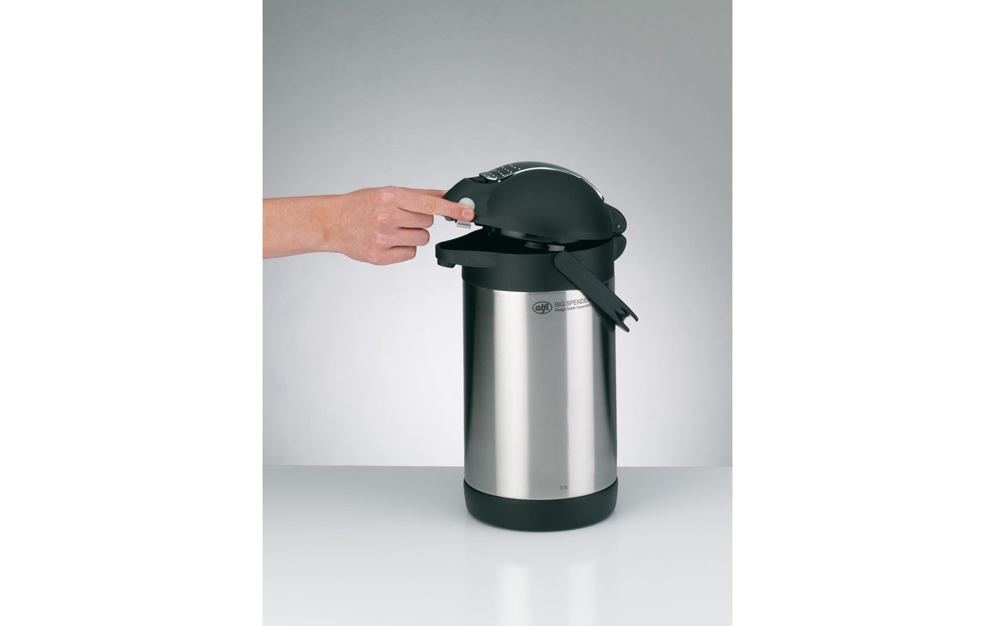 Alfi Thermoskanne Big Spender TT – 2,2 l, Edelstahl, Silber, vakuumisoliert