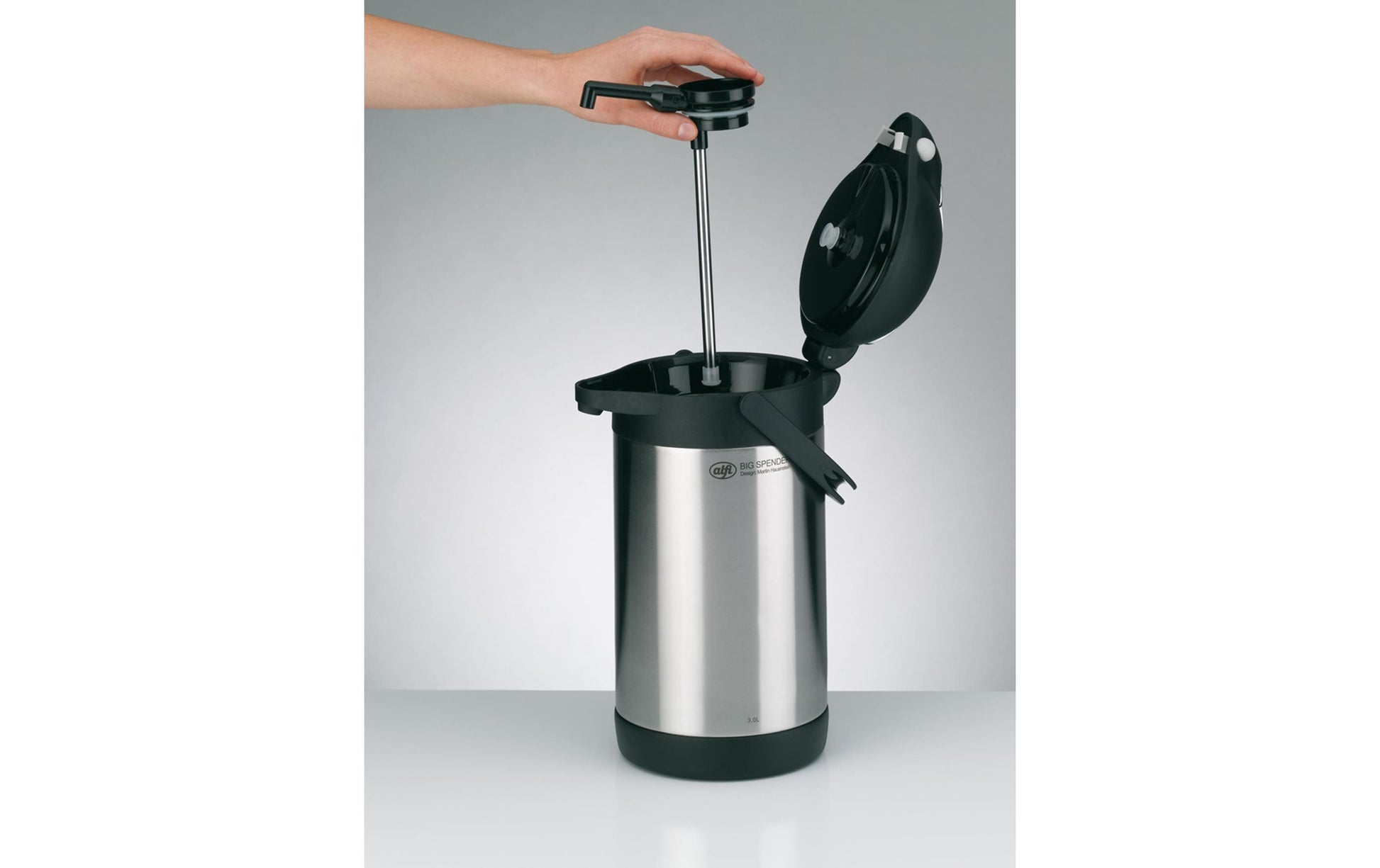 Alfi Thermoskanne Big Spender TT – 2,2 l, Edelstahl, Silber, vakuumisoliert
