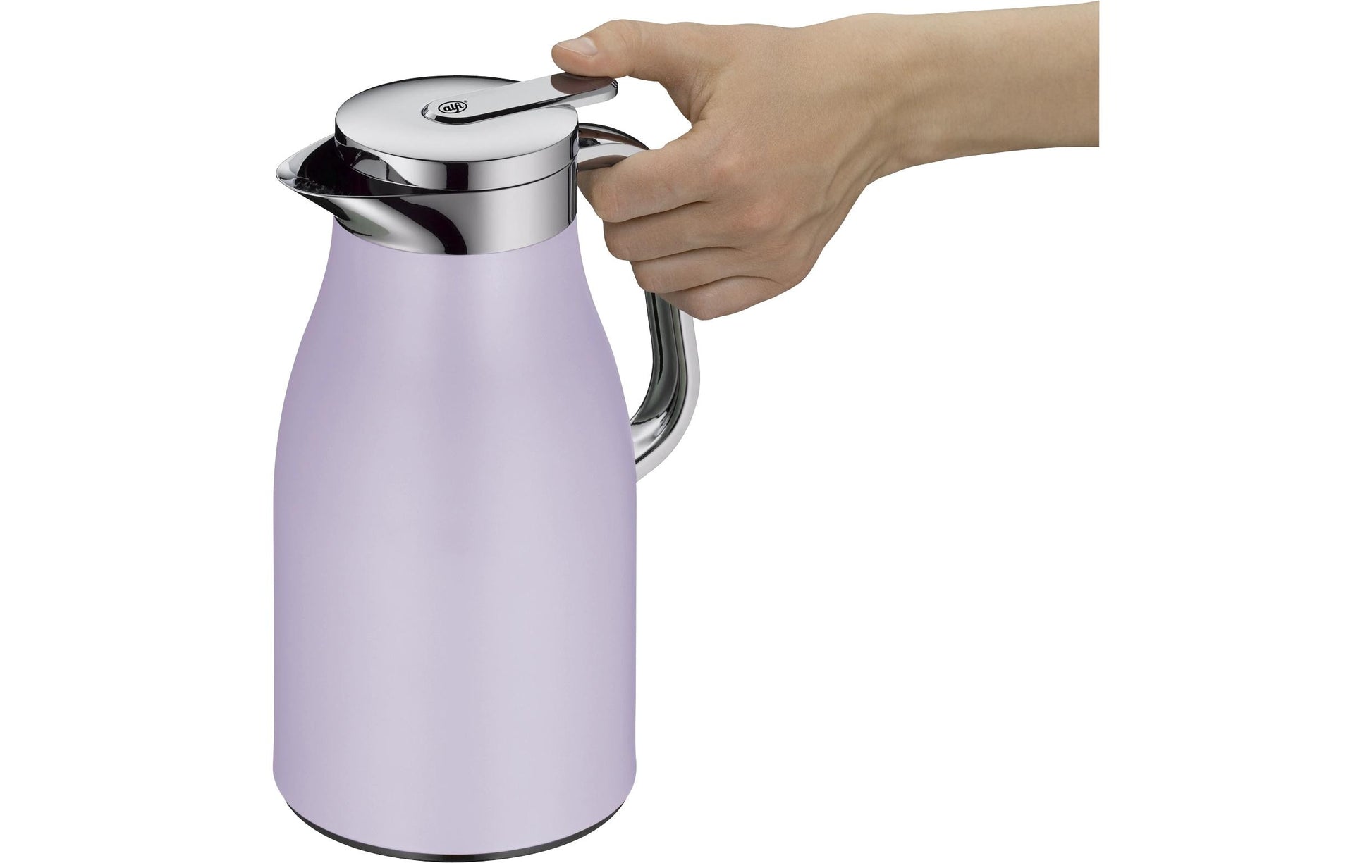 Alfi Thermoskanne Skyline – 1,0 l, H 21,5 cm, Edelstahl, Violett