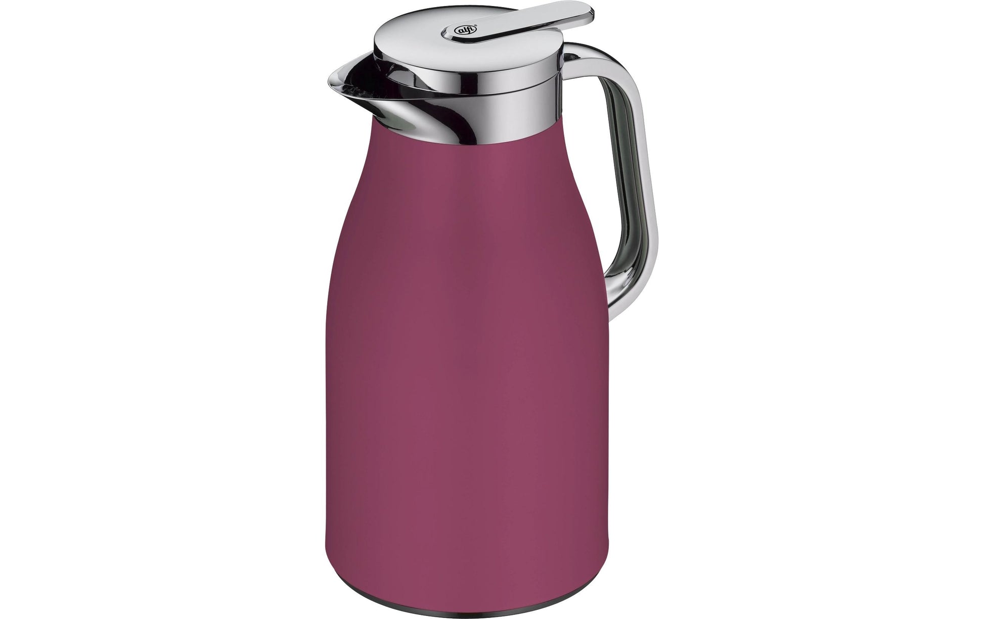 Alfi Thermoskanne Skyline – 1 l, Edelstahl, Rosa, mit Deckel, vakuum-isoliert, 12 h Warmhaltezeit