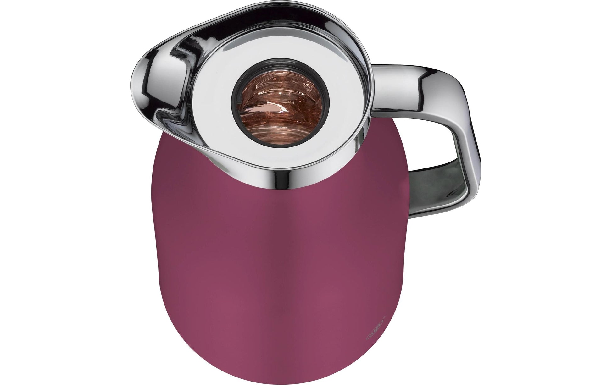 Alfi Thermoskanne Skyline – 1 l, Edelstahl, Rosa, mit Deckel, vakuum-isoliert, 12 h Warmhaltezeit
