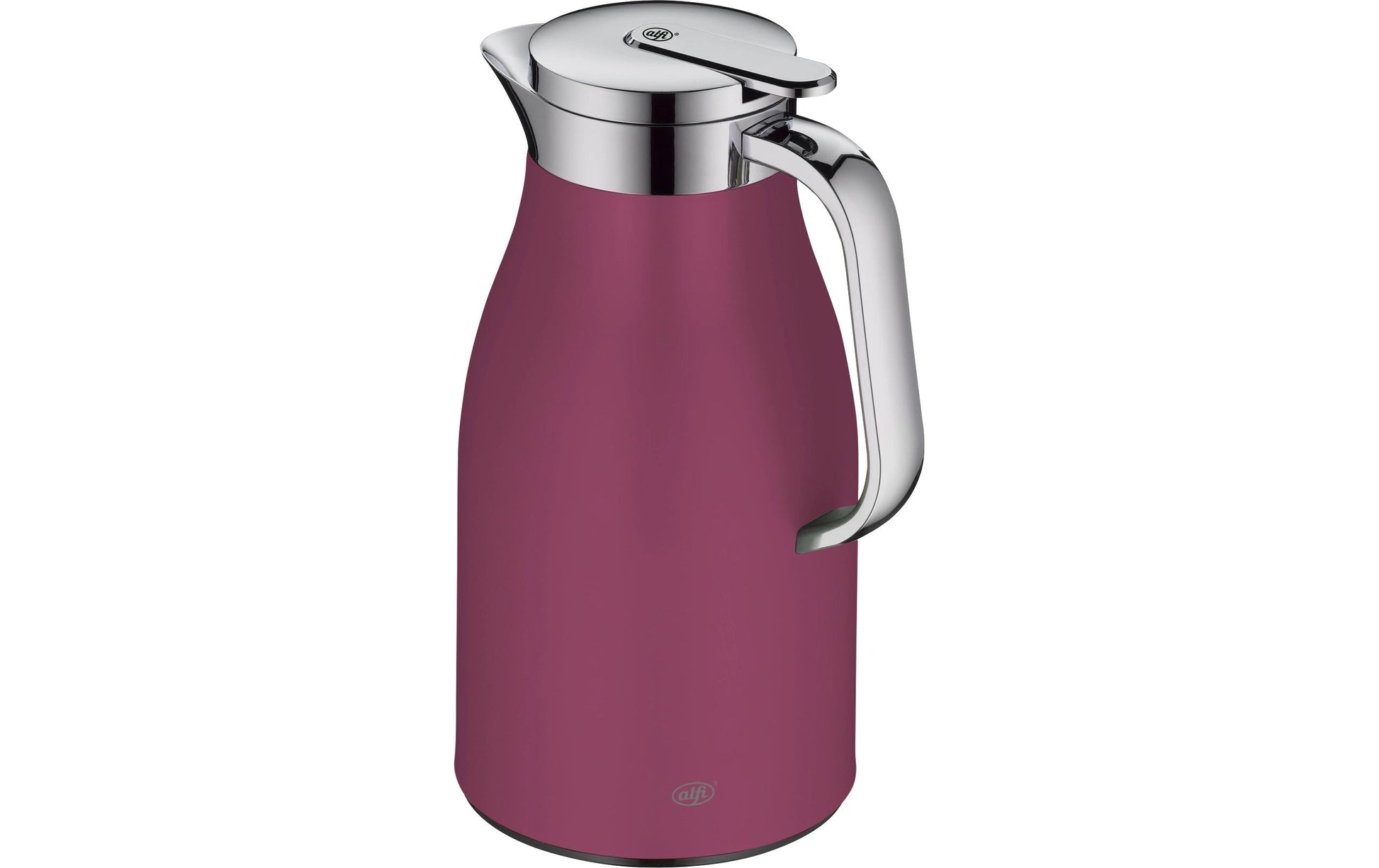 Alfi Thermoskanne Skyline – 1 l, Edelstahl, Rosa, mit Deckel, vakuum-isoliert, 12 h Warmhaltezeit