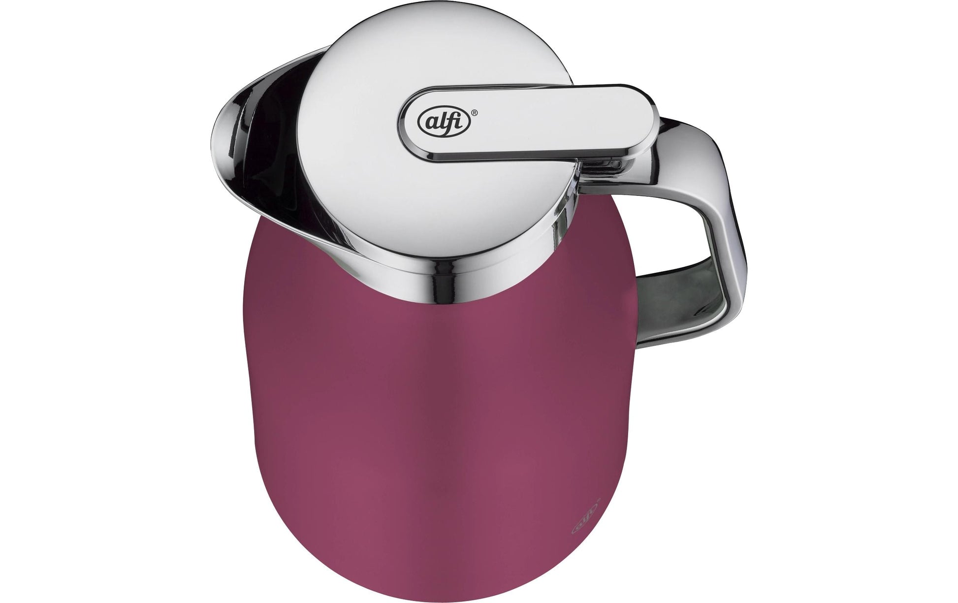 Alfi Thermoskanne Skyline – 1 l, Edelstahl, Rosa, mit Deckel, vakuum-isoliert, 12 h Warmhaltezeit