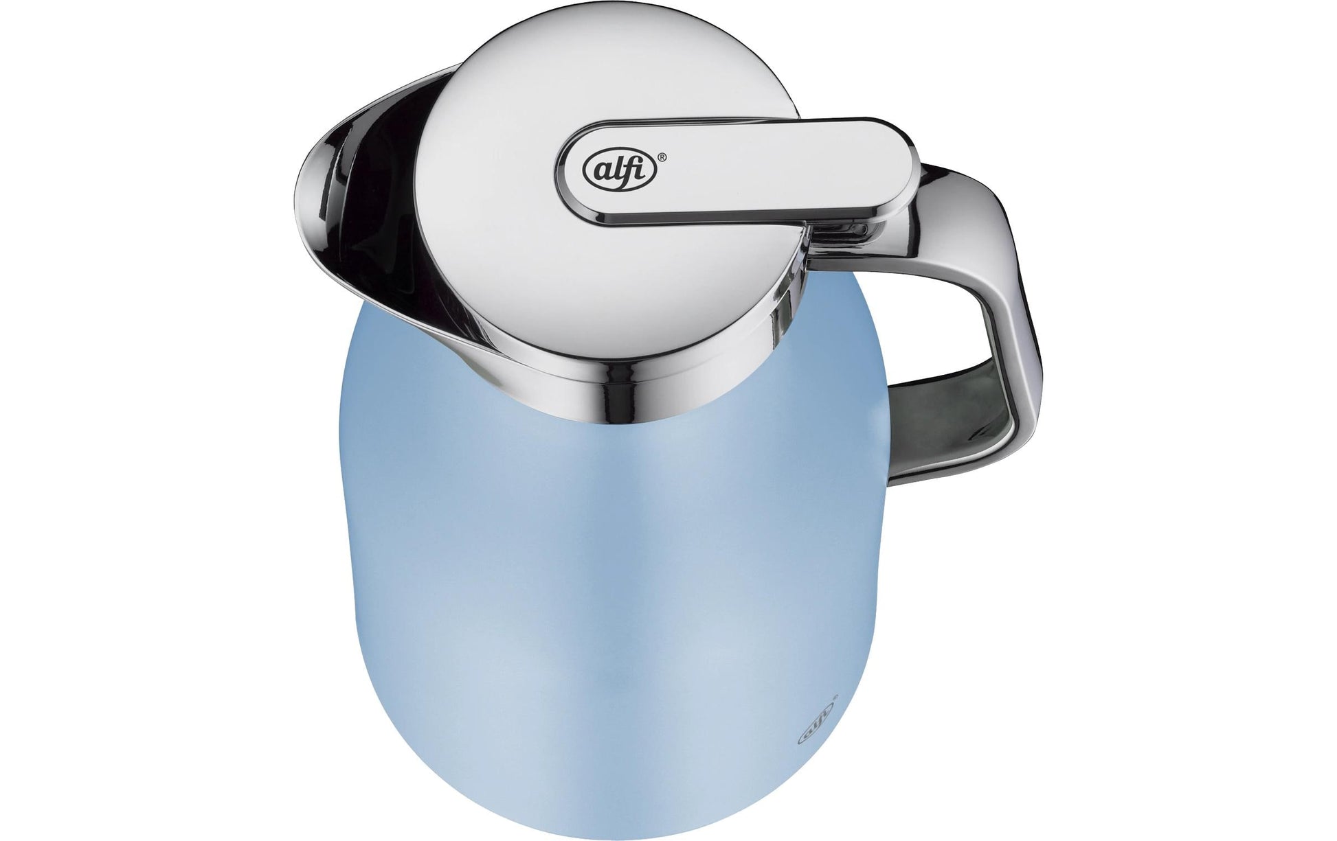 Alfi Thermoskanne Skyline – 1,0 l, H 21,5 cm, Edelstahl, Hellblau