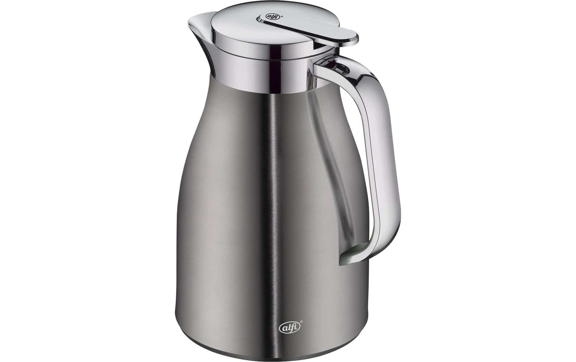 Alfi Thermoskanne – 650 ml, H 21,5 cm, Edelstahl, Grau, mit Deckel, vakuumisoliert, BPA-frei