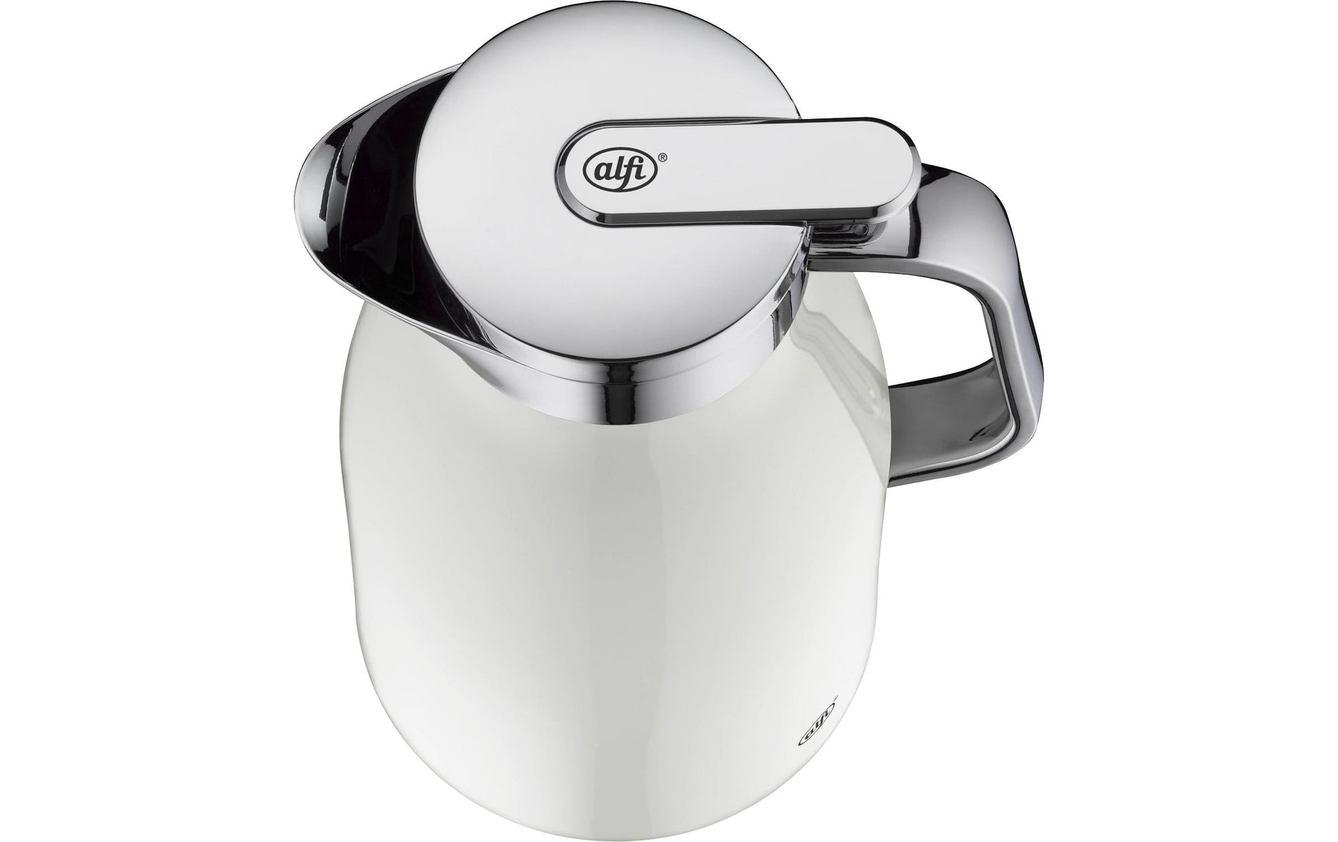 Alfi Thermoskanne Skyline – 1,0 l, H 21,5 cm, Edelstahl, Weiss Matt, vakuumisoliert