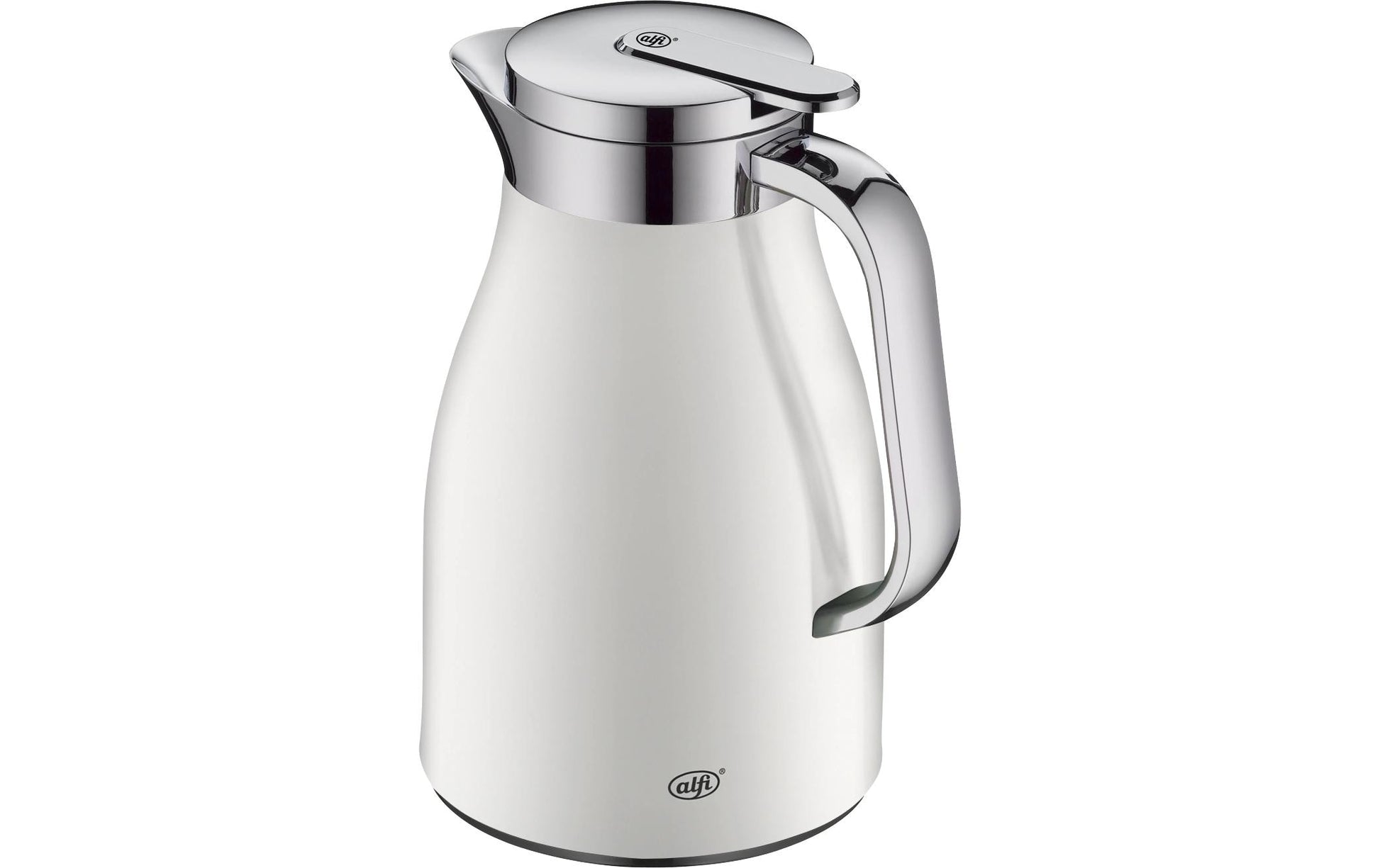 Alfi Thermoskanne Skyline – 650 ml, Edelstahl, Weiss matt, mit Deckel, vakuumisoliert, BPA-frei
