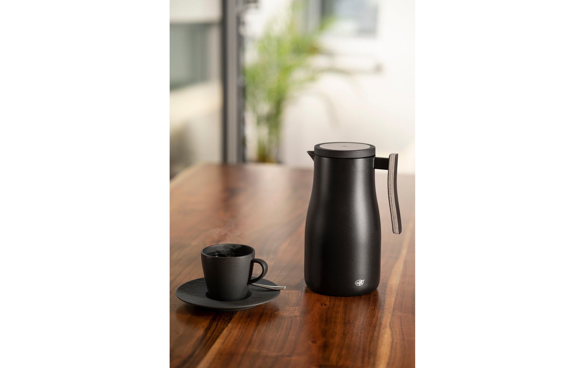 Alfi Thermoskanne Studio Allure – 1 l, 15,5 × 12,0 × 22,4 cm, Edelstahl, mit Deckel, vakuumisoliert, BPA-frei