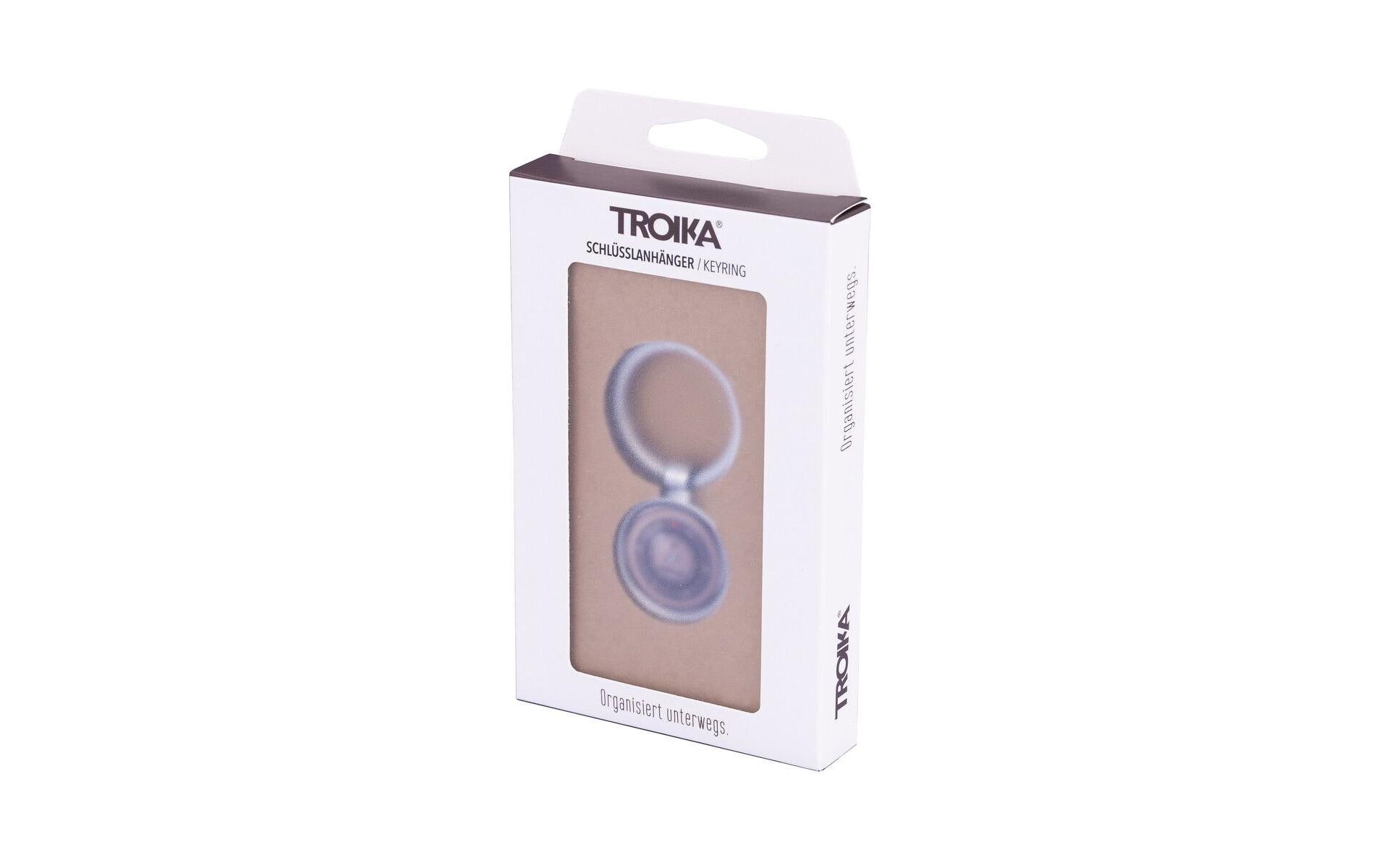 TROIKA Schlüsselanhänger VW Retro Tacho – Metall, Silber, 35 × 67 × 7 mm