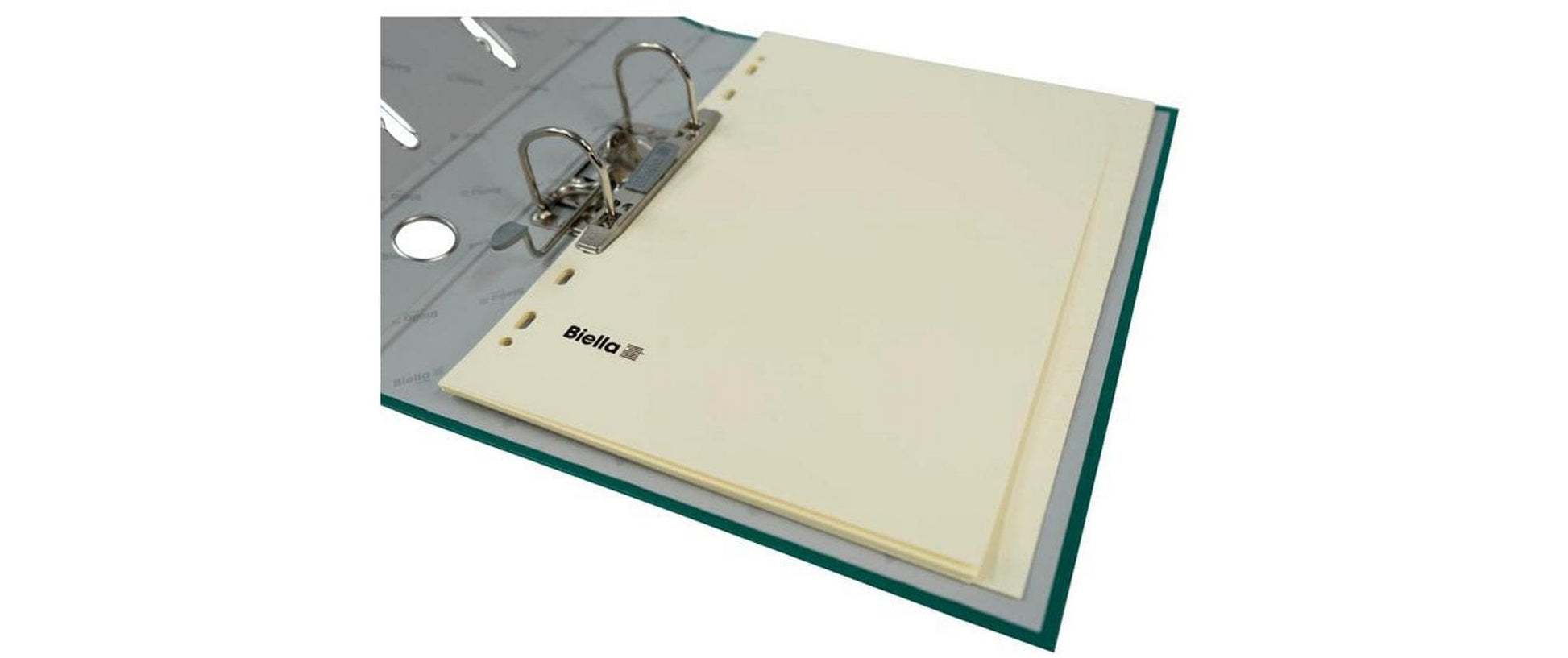 Biella Register – A4, 24-teilig, Papier, gelb, unbedruckt, 11-fach gelocht