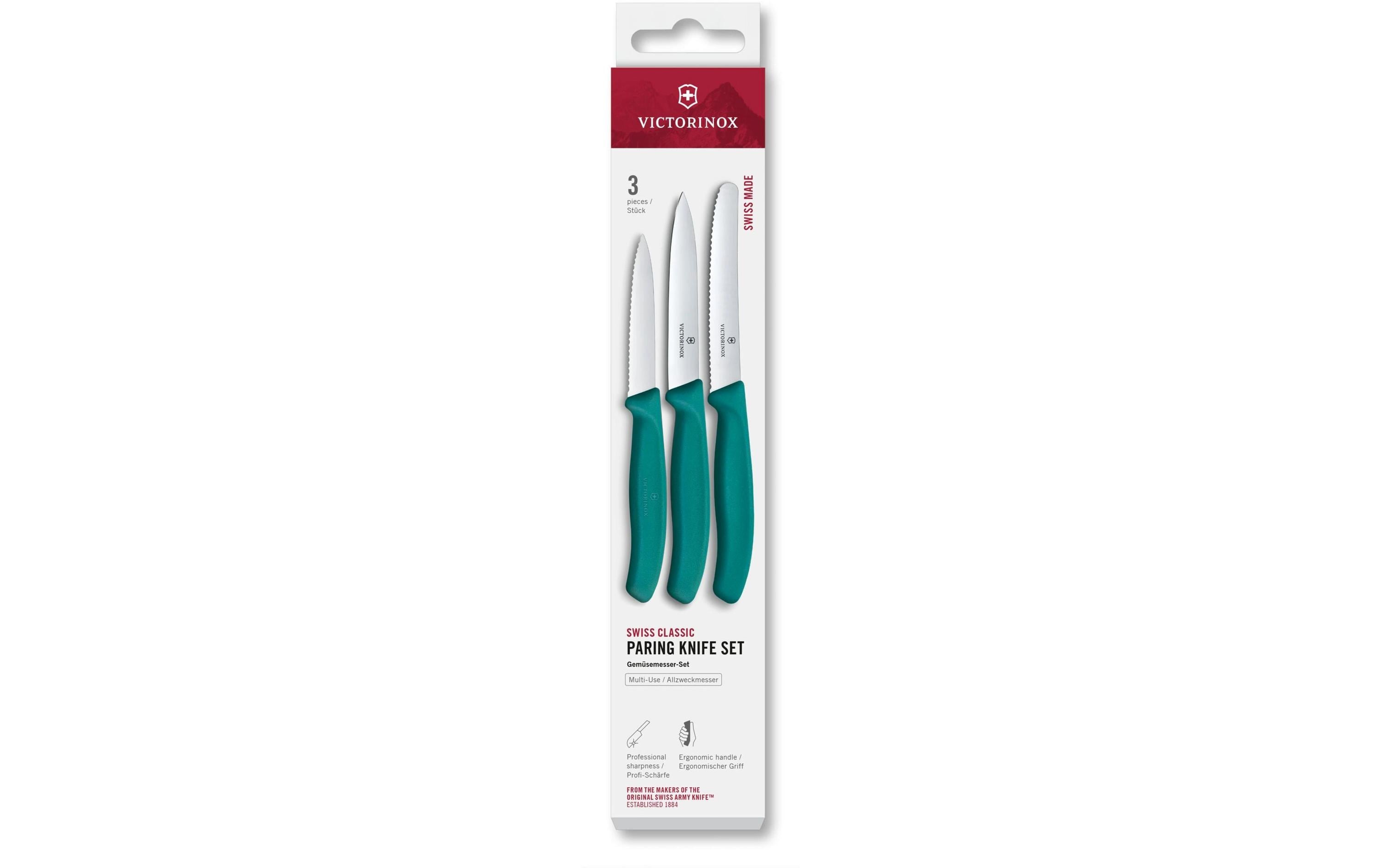 Victorinox Gemüsemesser 11 cm, Edelstahl, Polypropylen (PP), Grün