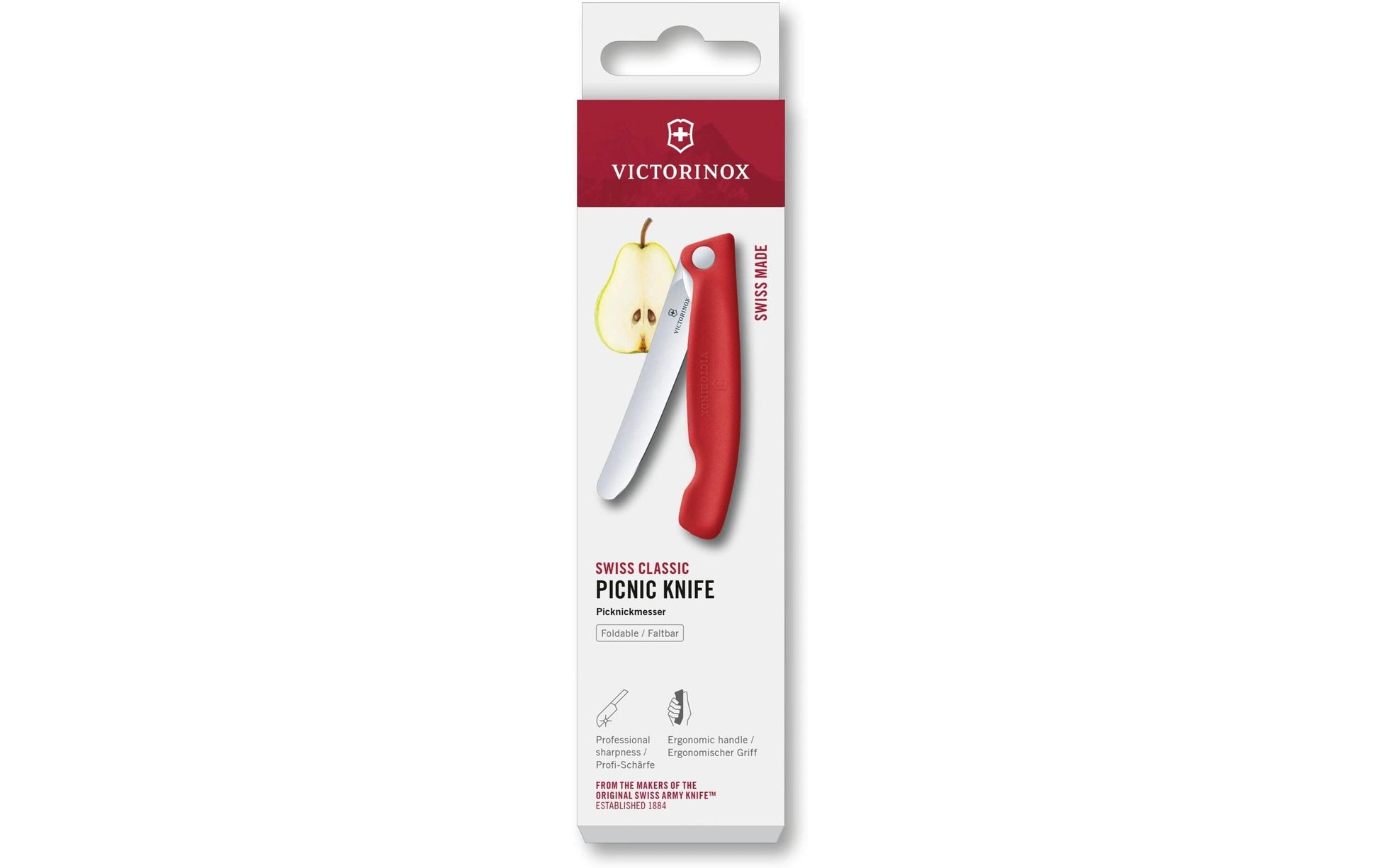 Victorinox Klappmesser 11 cm, Edelstahl, Griff Polypropylen (PP), Rot