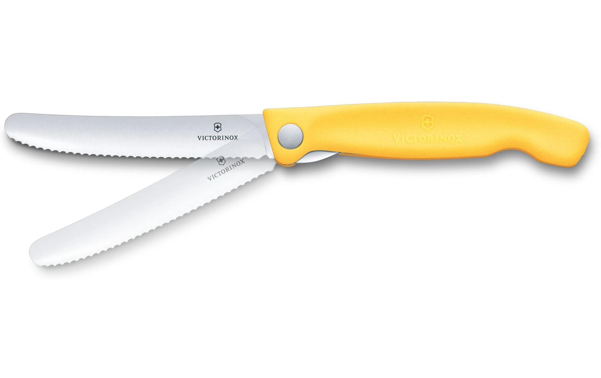 Victorinox Picknickmesser 11 cm, Edelstahl, Griff Polypropylen (PP), Gelb