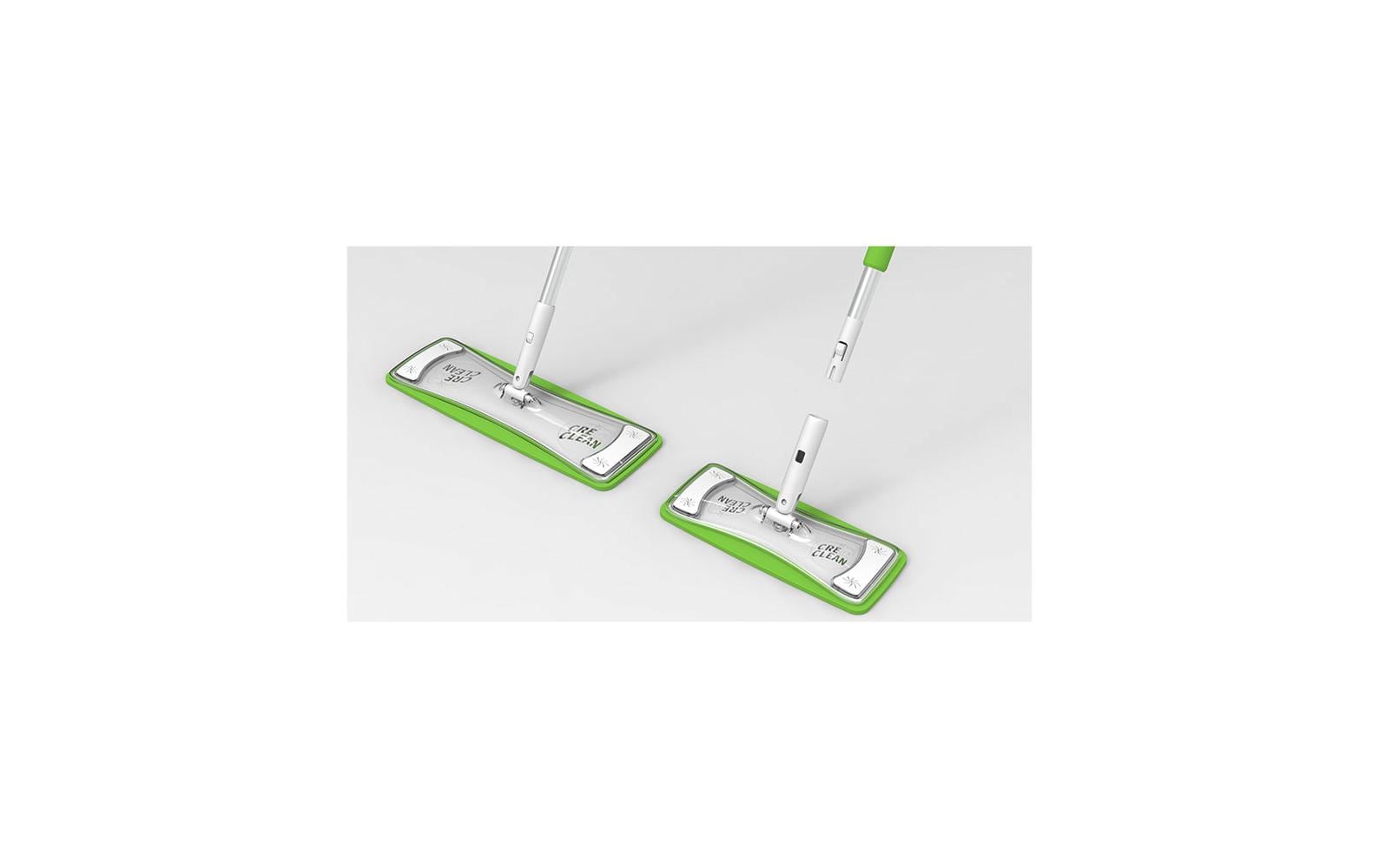 CREaCLEAN Flachwischer 54032 – 37 cm – Aluminium – Grün