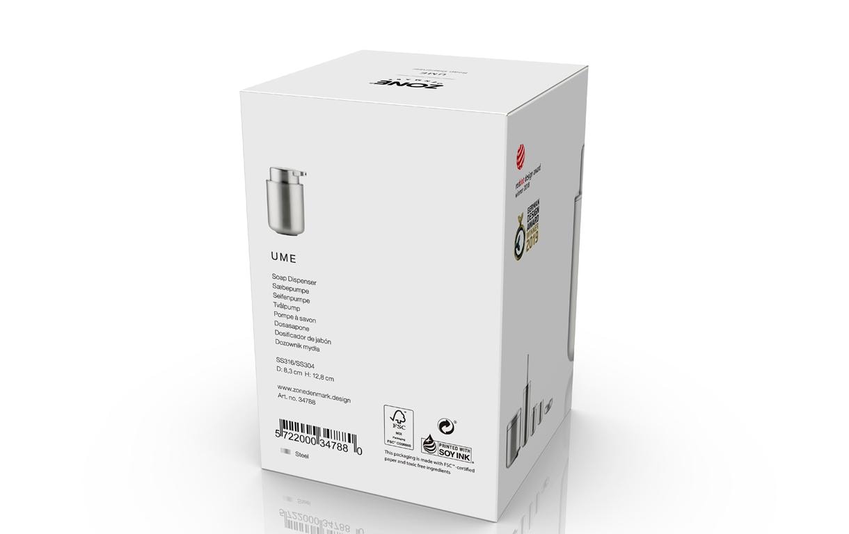 Zone Denmark Ume Seifenspender – Edelstahl, 250 ml