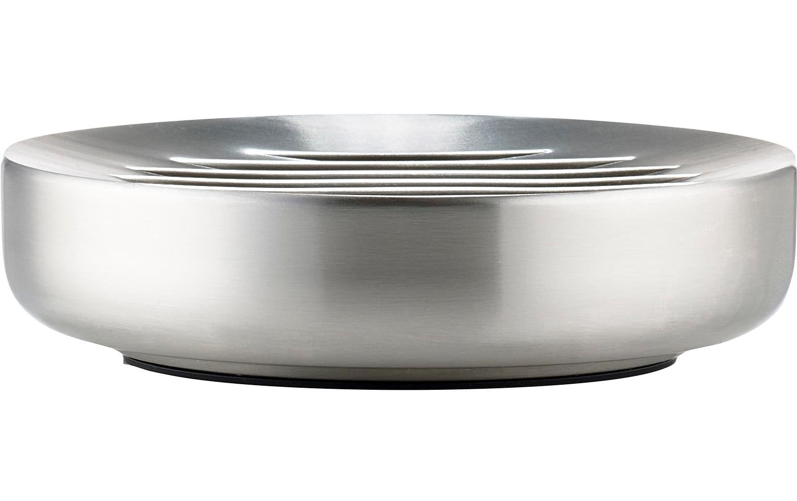 Zone Denmark Seifenschale Ume – Edelstahl, Ø12×3 cm, Silber (rund)