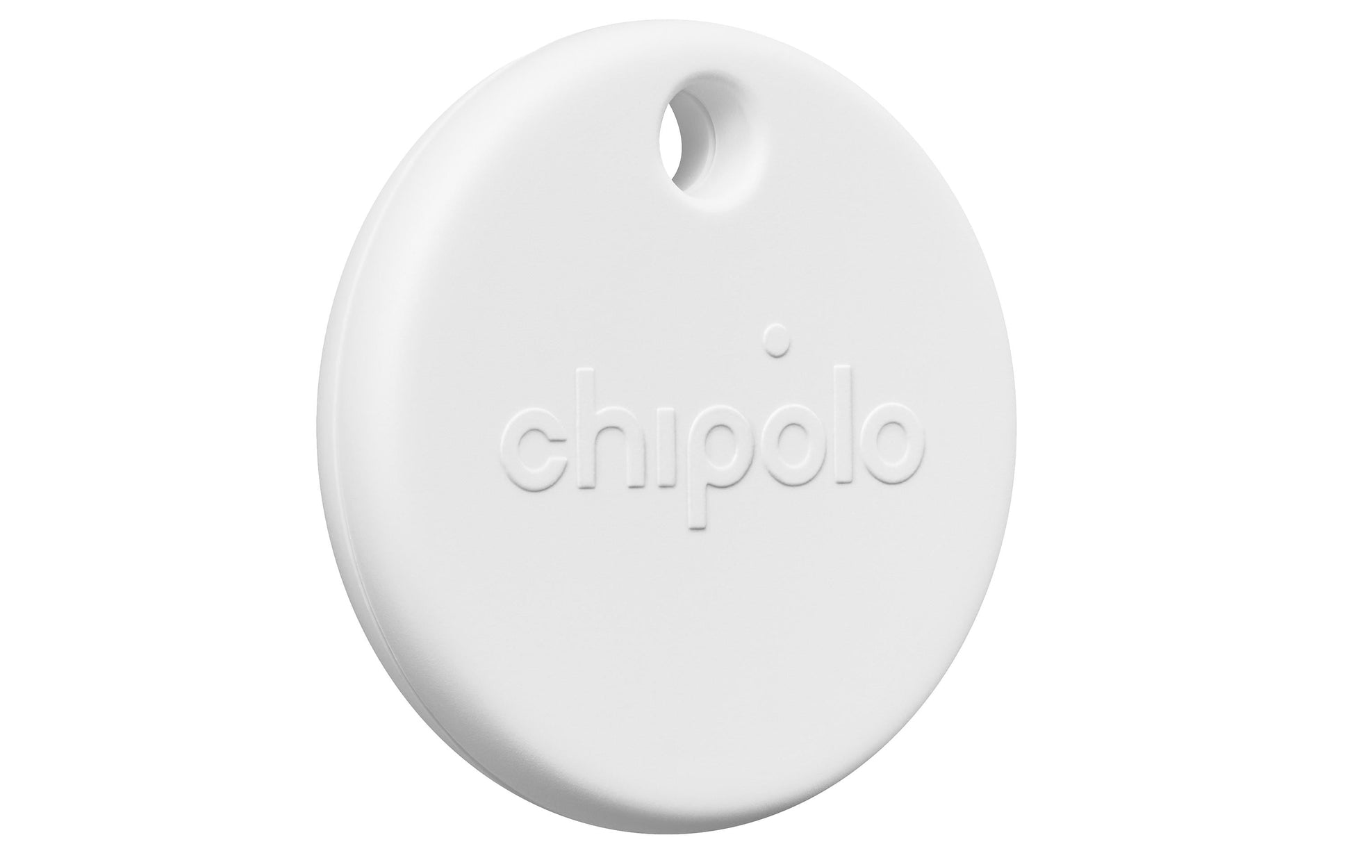 Chipolo POP – Bluetooth-Tracker – für Apple Wo ist? – IP55, 90 m Reichweite – Weiss