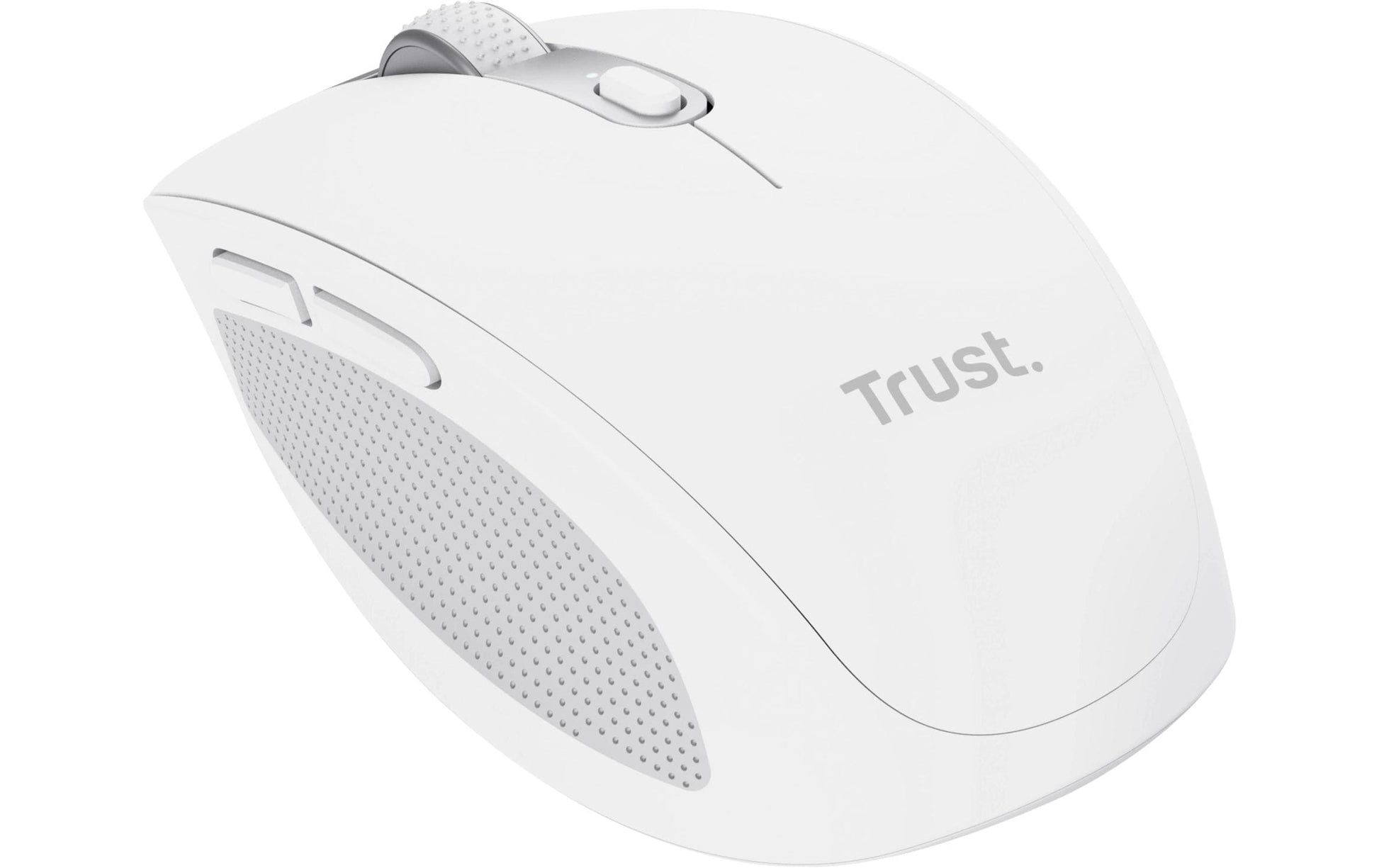 Trust Ozaa Multiconnect Business-Maus – kabellos, Silent-Tasten, aus recyceltem Material, weiss