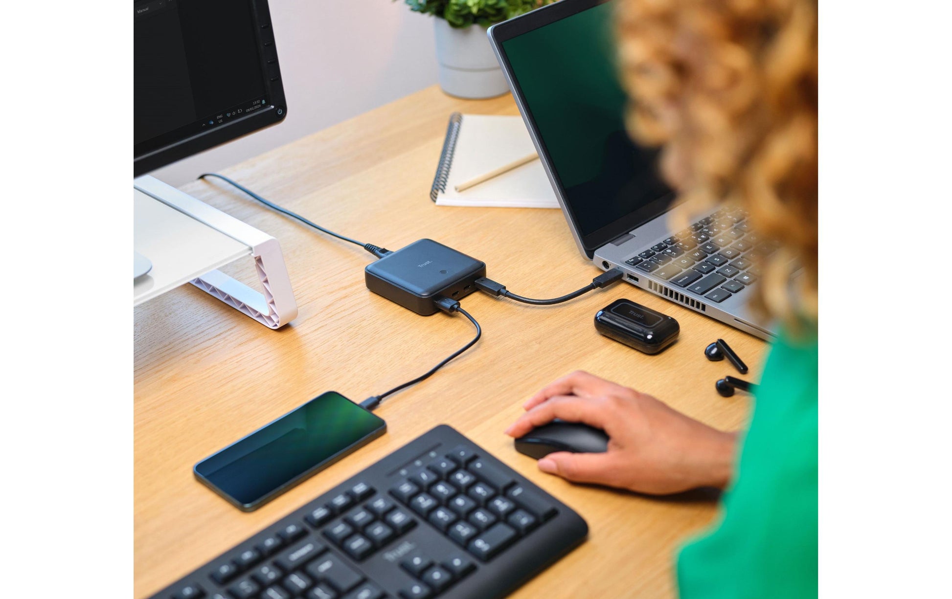 Trust Maxo Ladegerät – 100 W, 4× USB-C