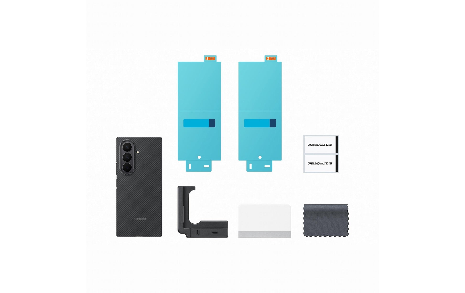 Samsung Backcover – für Galaxy Z Fold7 – schwarz – Karbonfaser