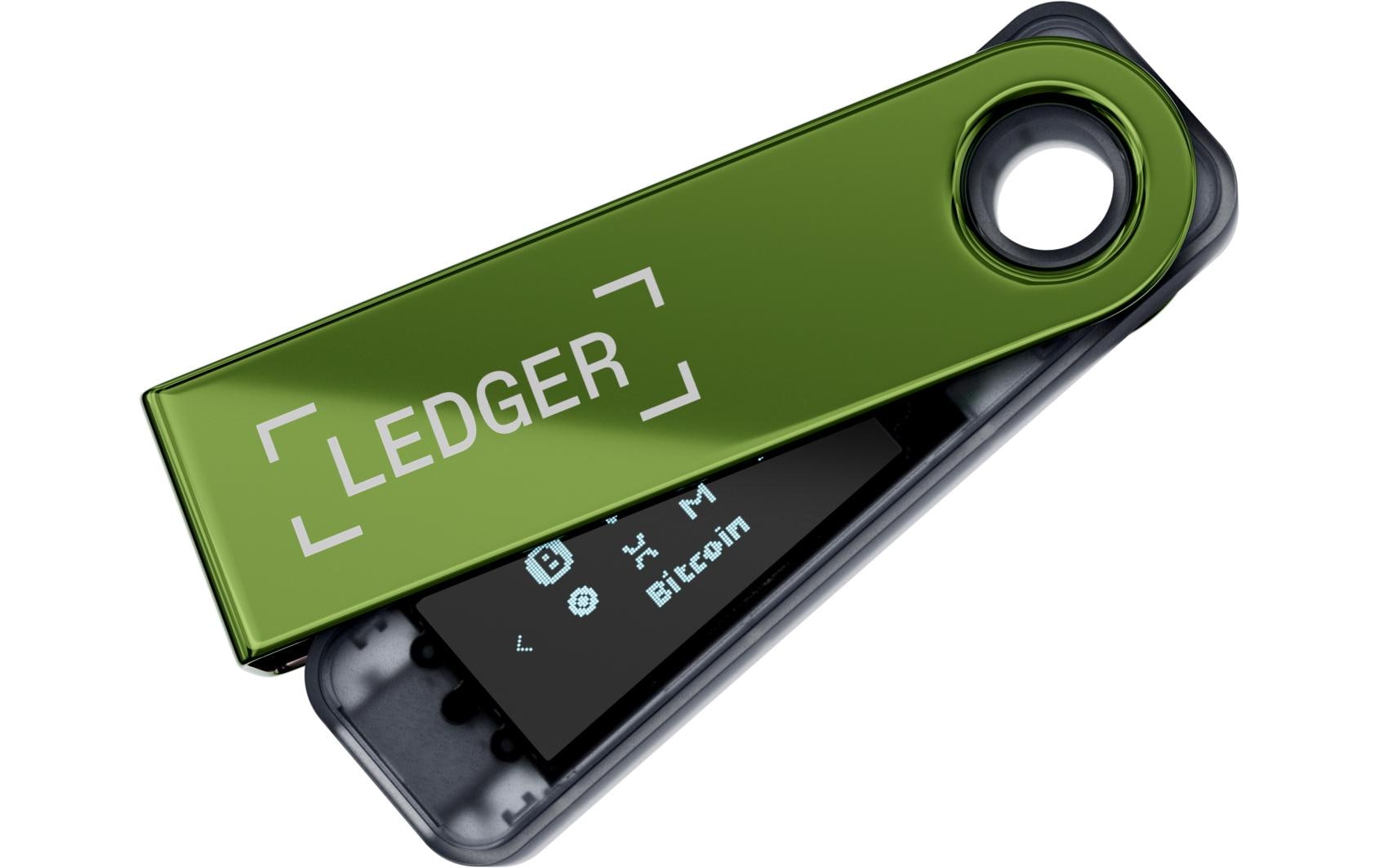 Ledger Nano S Plus – Krypto-Hardware-Wallet, USB-C, für Mac, Grün
