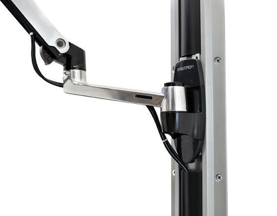 Ergotron LX Wandhalterung - bis 32", Tragkraft 2,3–11 kg, CPU-Halterung (Medium), Silber