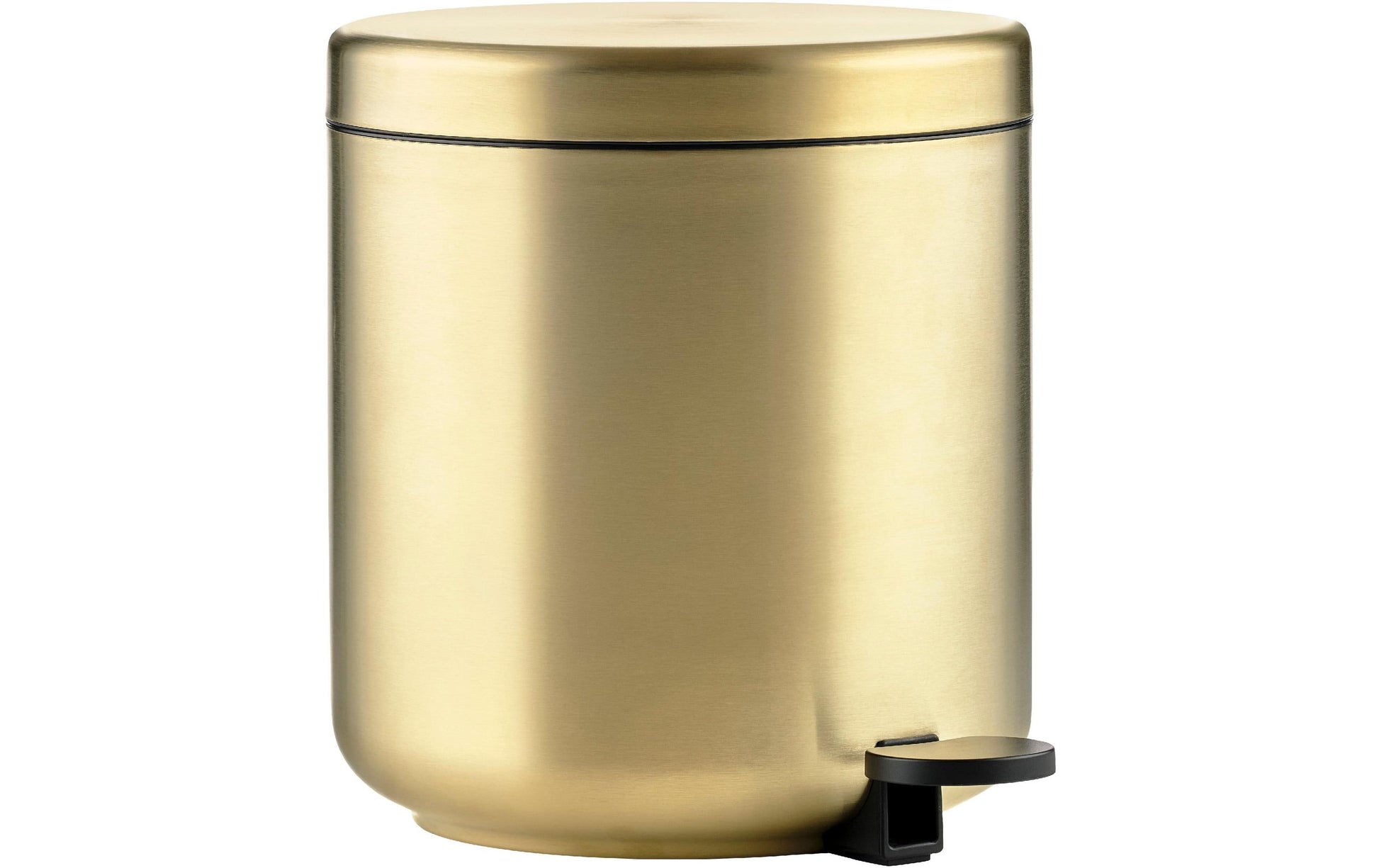 Zone Denmark Papierkorb – 4 l – Stahl, Gold – Ø 195 × H 220 mm