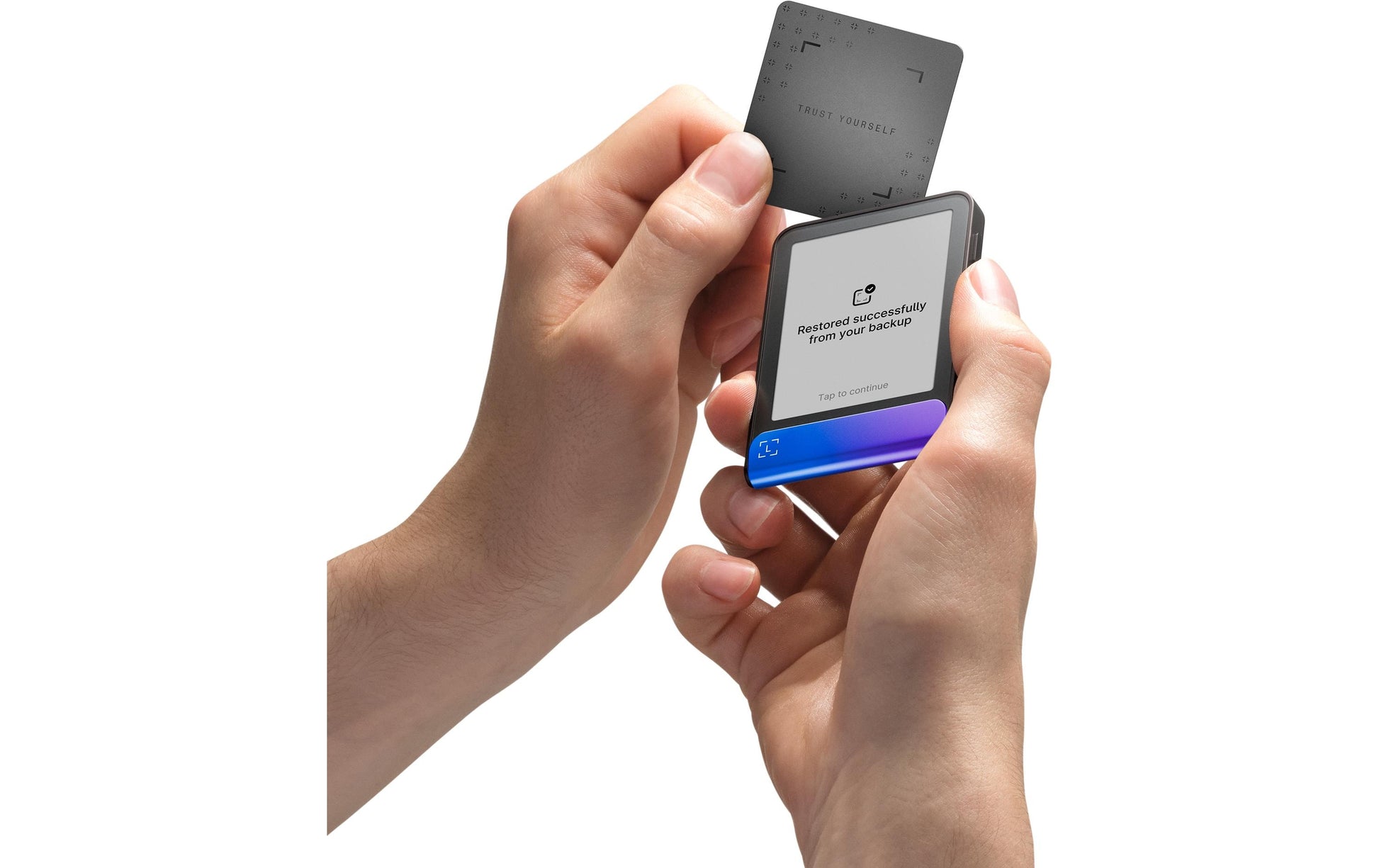 Ledger Flex – Krypto-Hardware-Wallet, USB-C, für Windows, Blau, mit Recovery Key